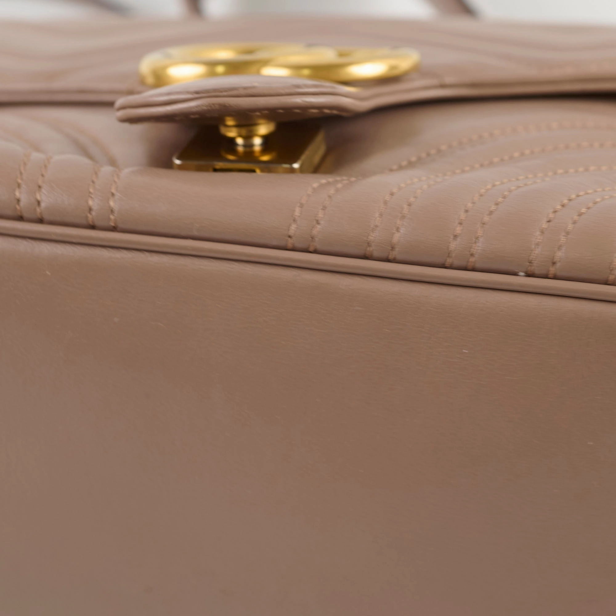 Gucci Medium GG Marmont Top Handle Dusty Pink