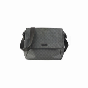 Gucci Mens Black Shoulder Monogram Bag