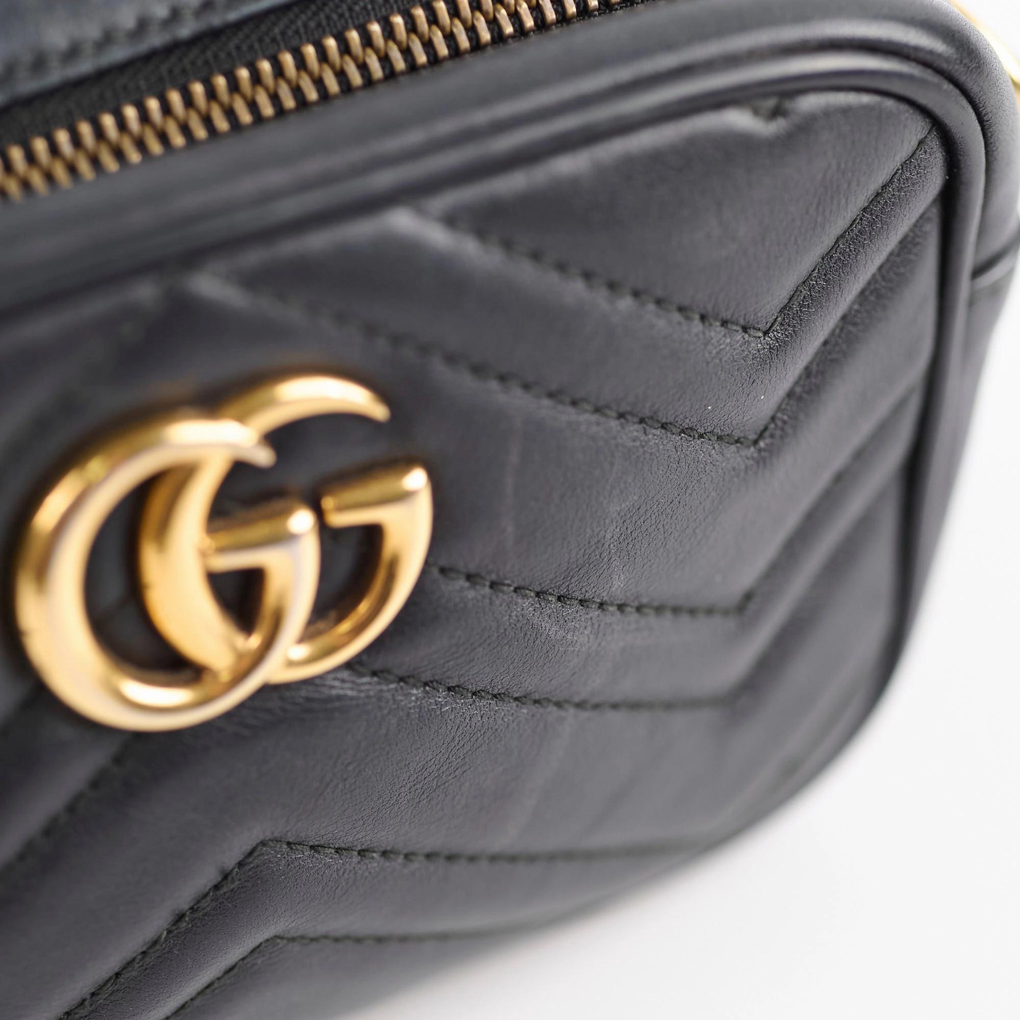 Gucci Mini Marmont Camera Bag Black