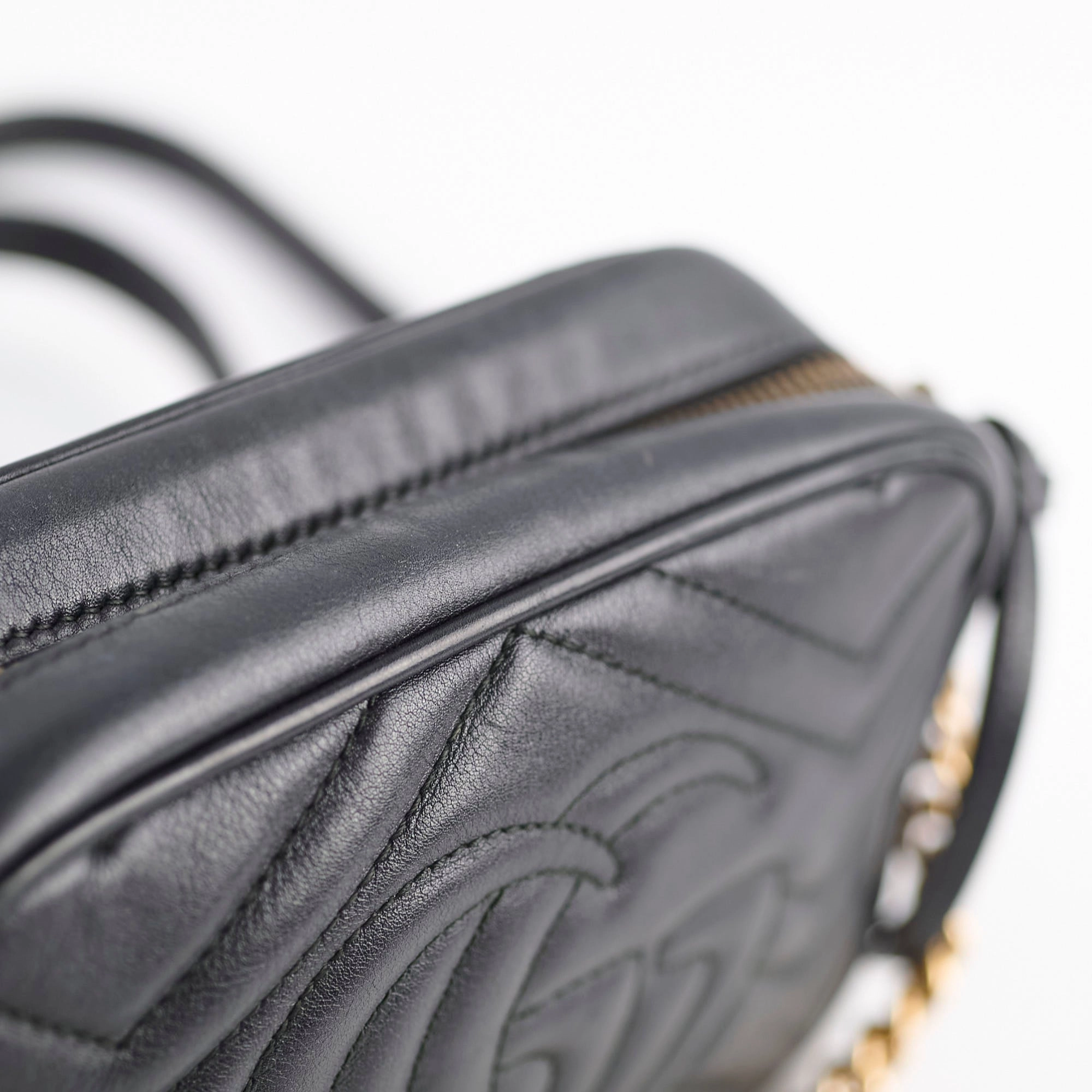 Gucci Mini Marmont Camera Bag Black