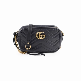 Gucci Mini Marmont Camera Bag Black