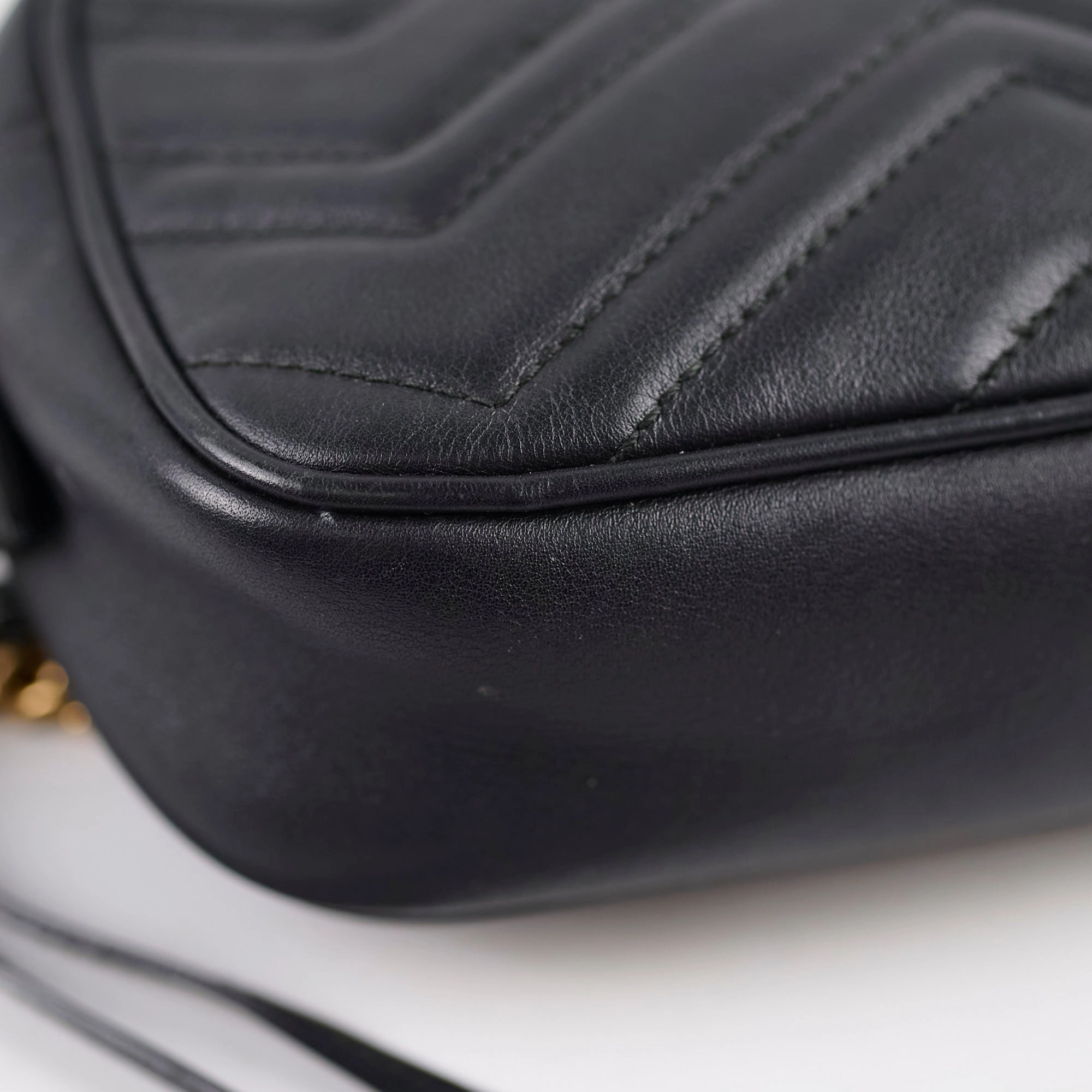 Gucci Mini Marmont Camera Bag Black