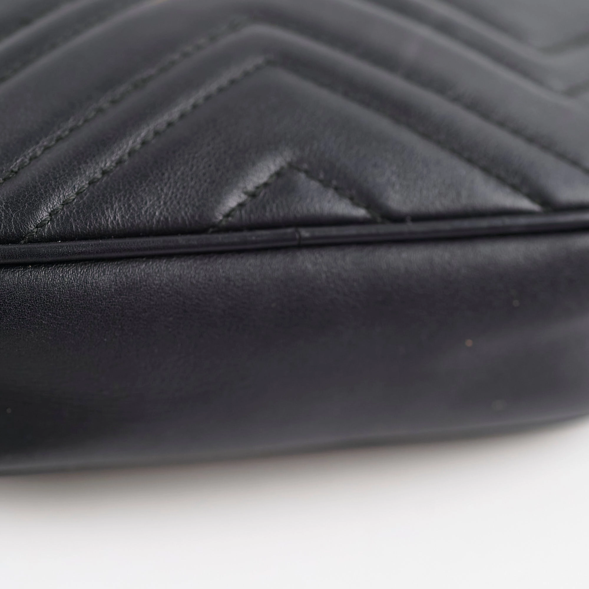 Gucci Mini Marmont Camera Bag Black