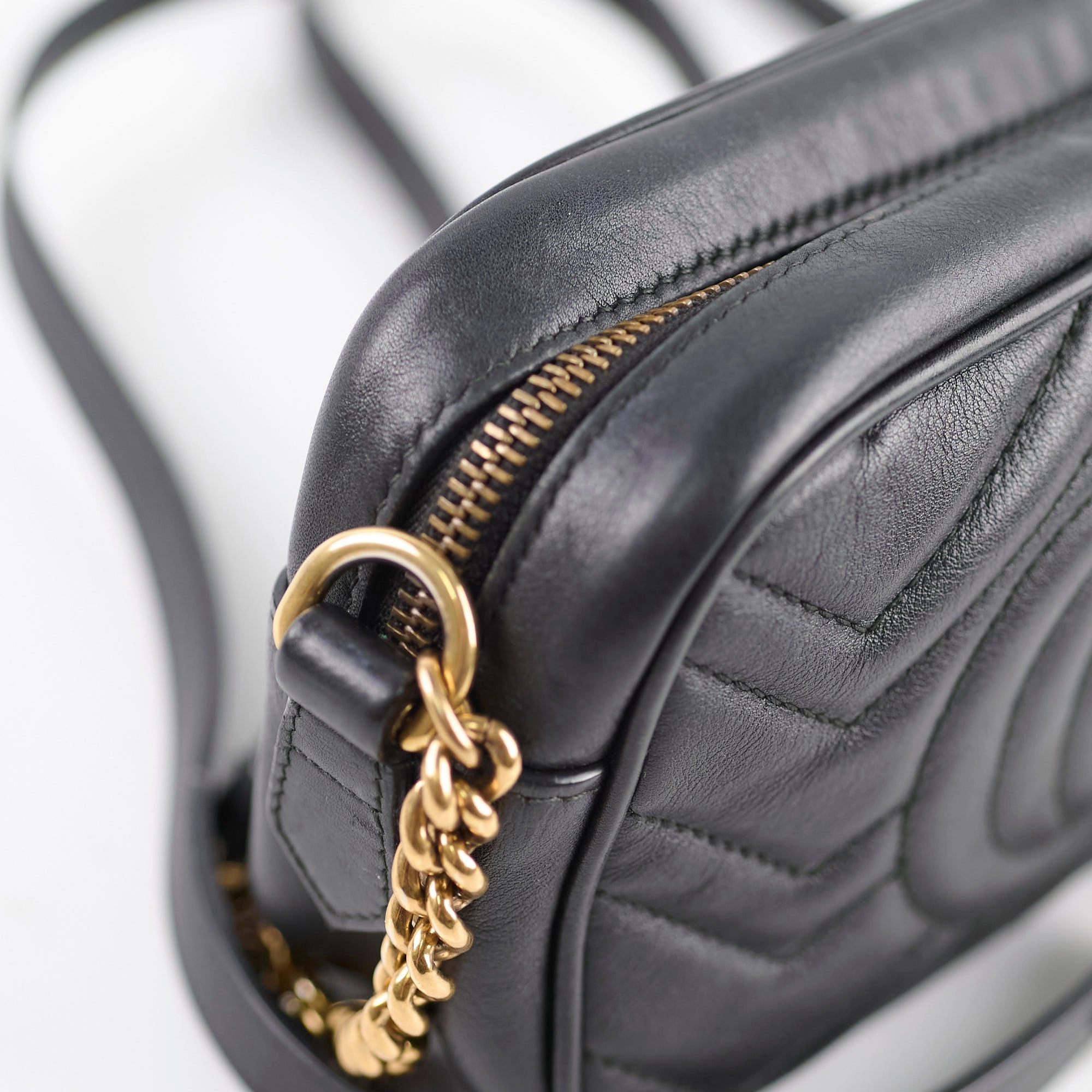 Gucci Mini Marmont Camera Bag Black