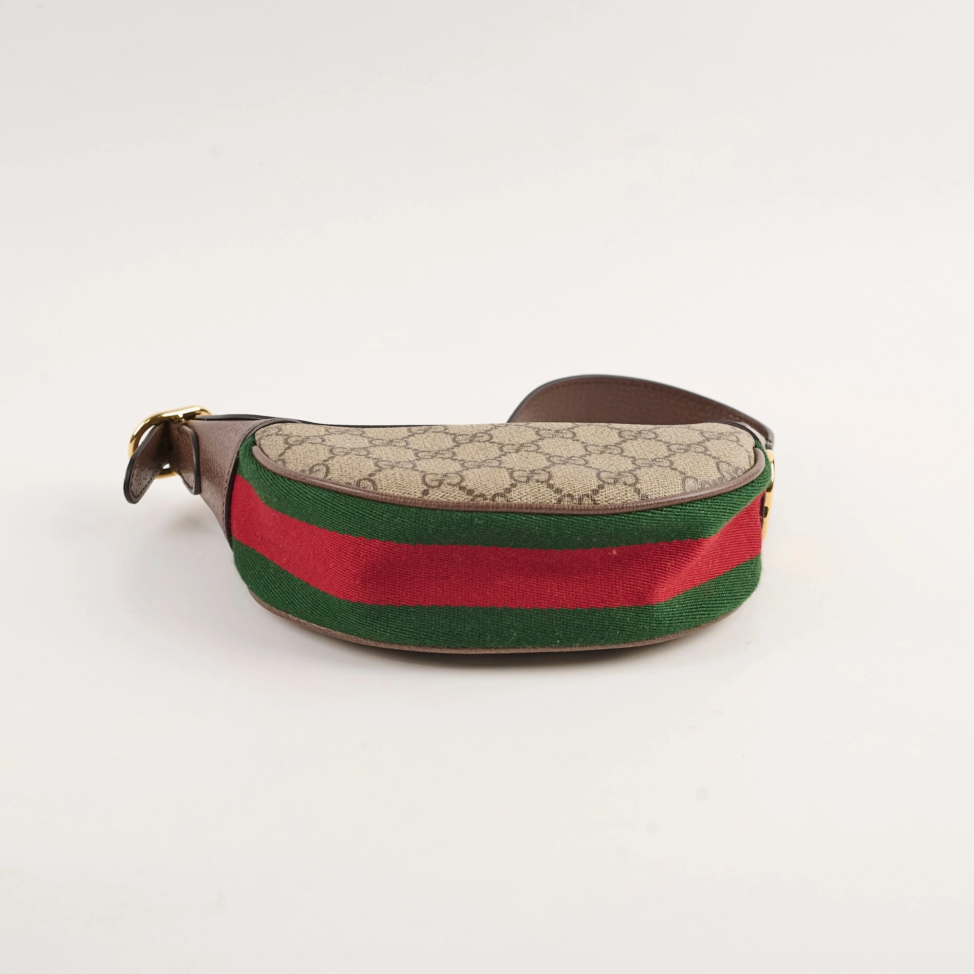 Gucci Mini Ophidia GG Supreme Half Moon Hobo