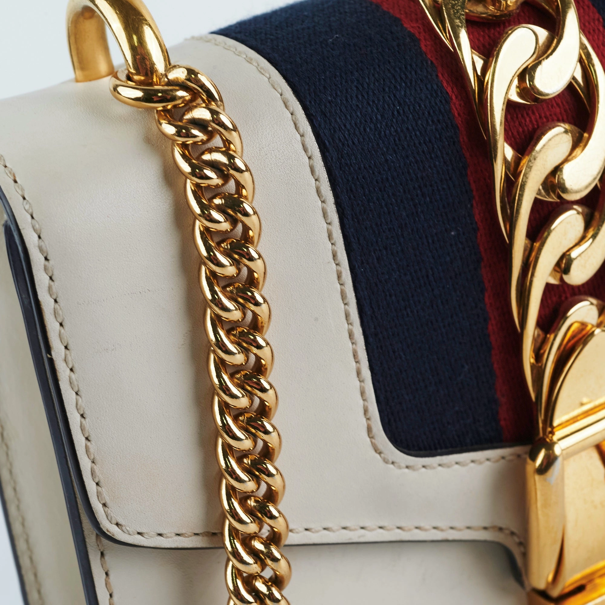 Gucci Mini Sylvie Bag Cream