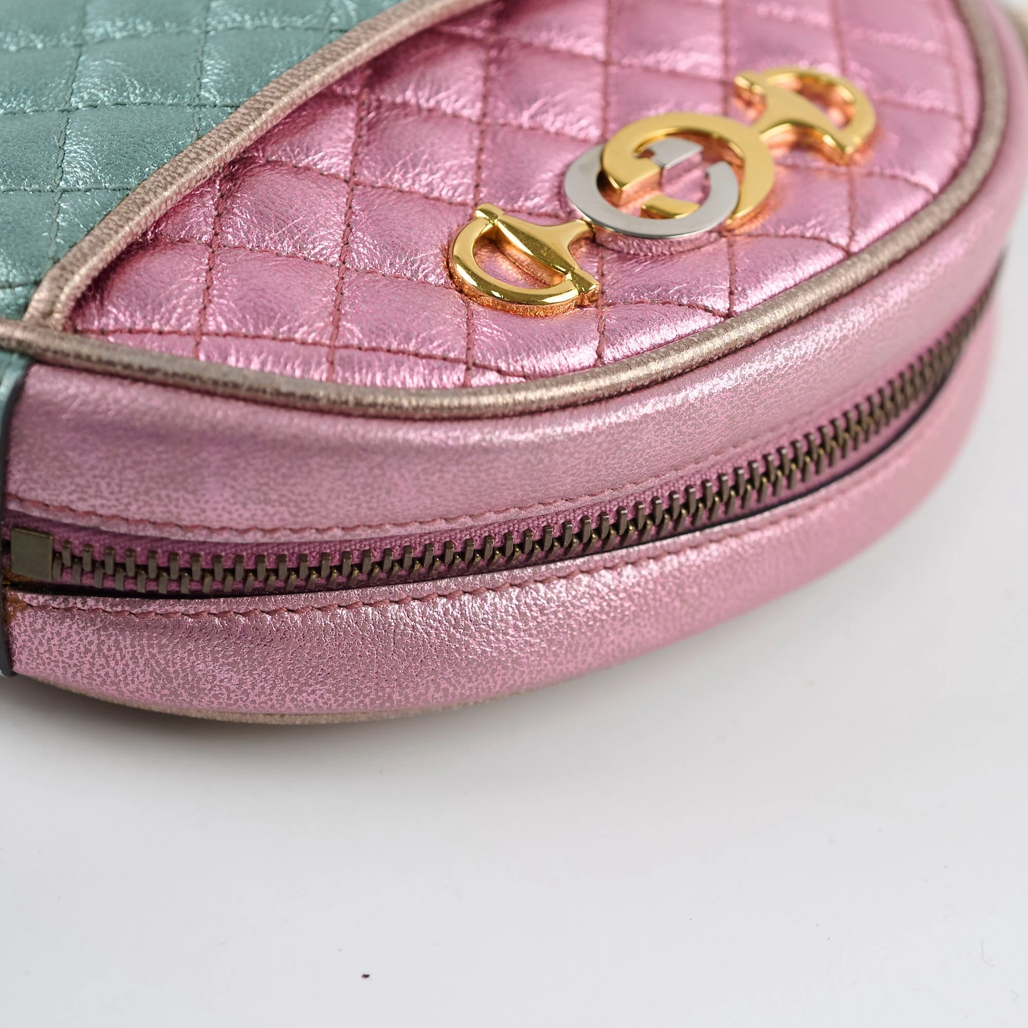 Gucci Mini Trapunated Zumi Crossbody Bag Multicolour