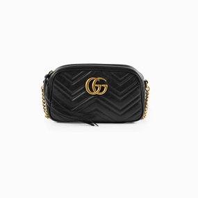 Gucci Small Marmont Camera Bag Black