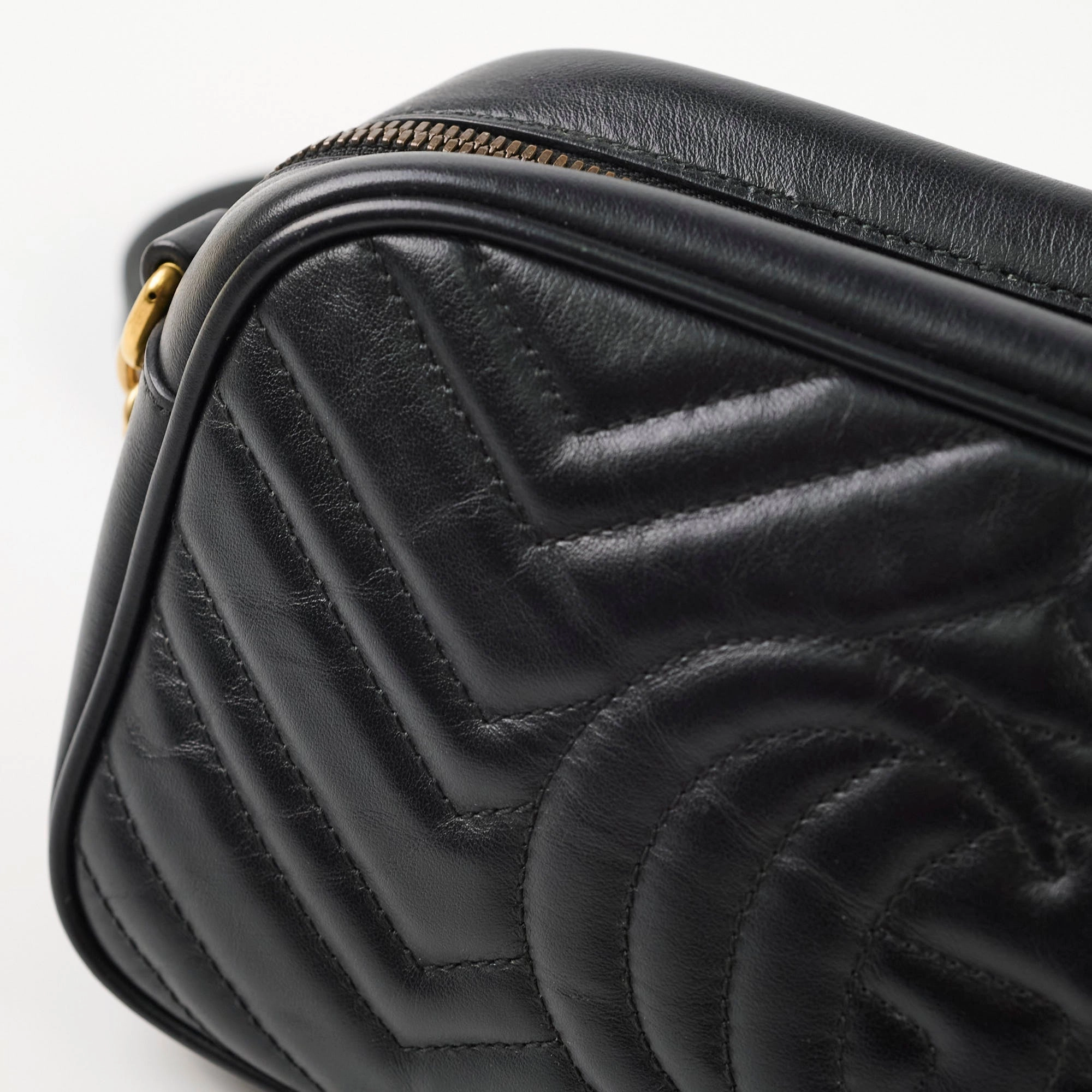 Gucci Small Marmont Camera Bag Black
