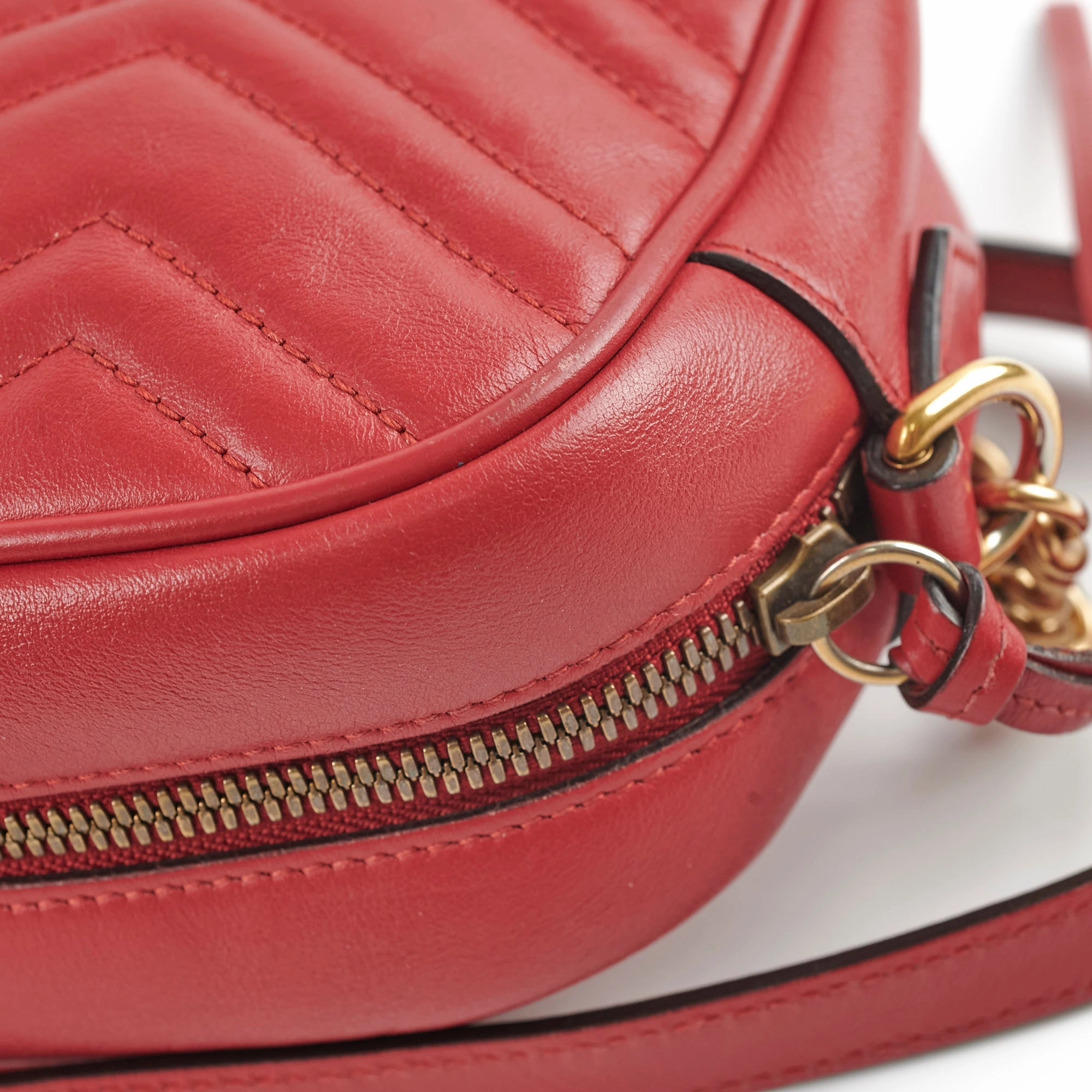 Gucci Small Marmont Camera Bag Red