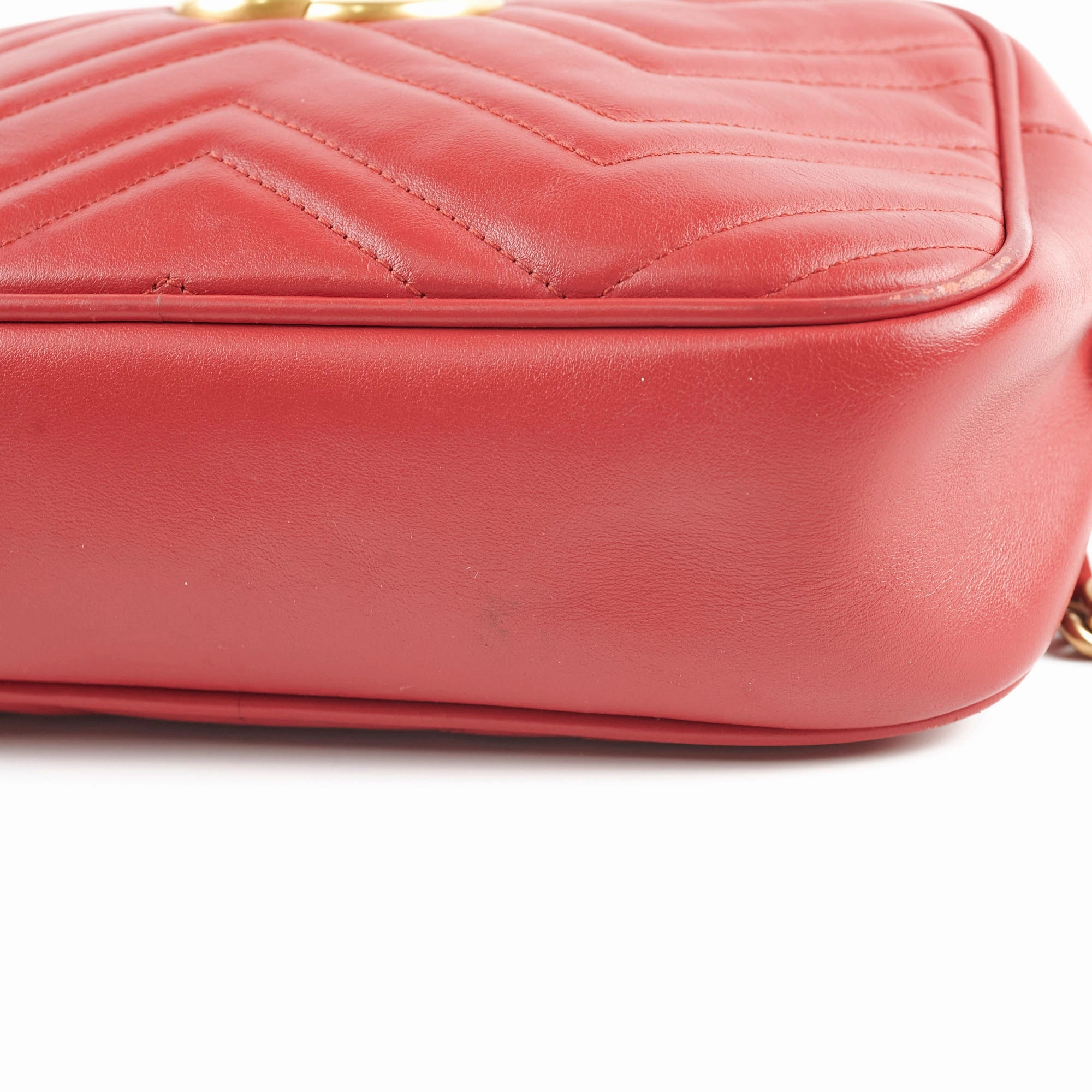 Gucci Small Marmont Camera Bag Red