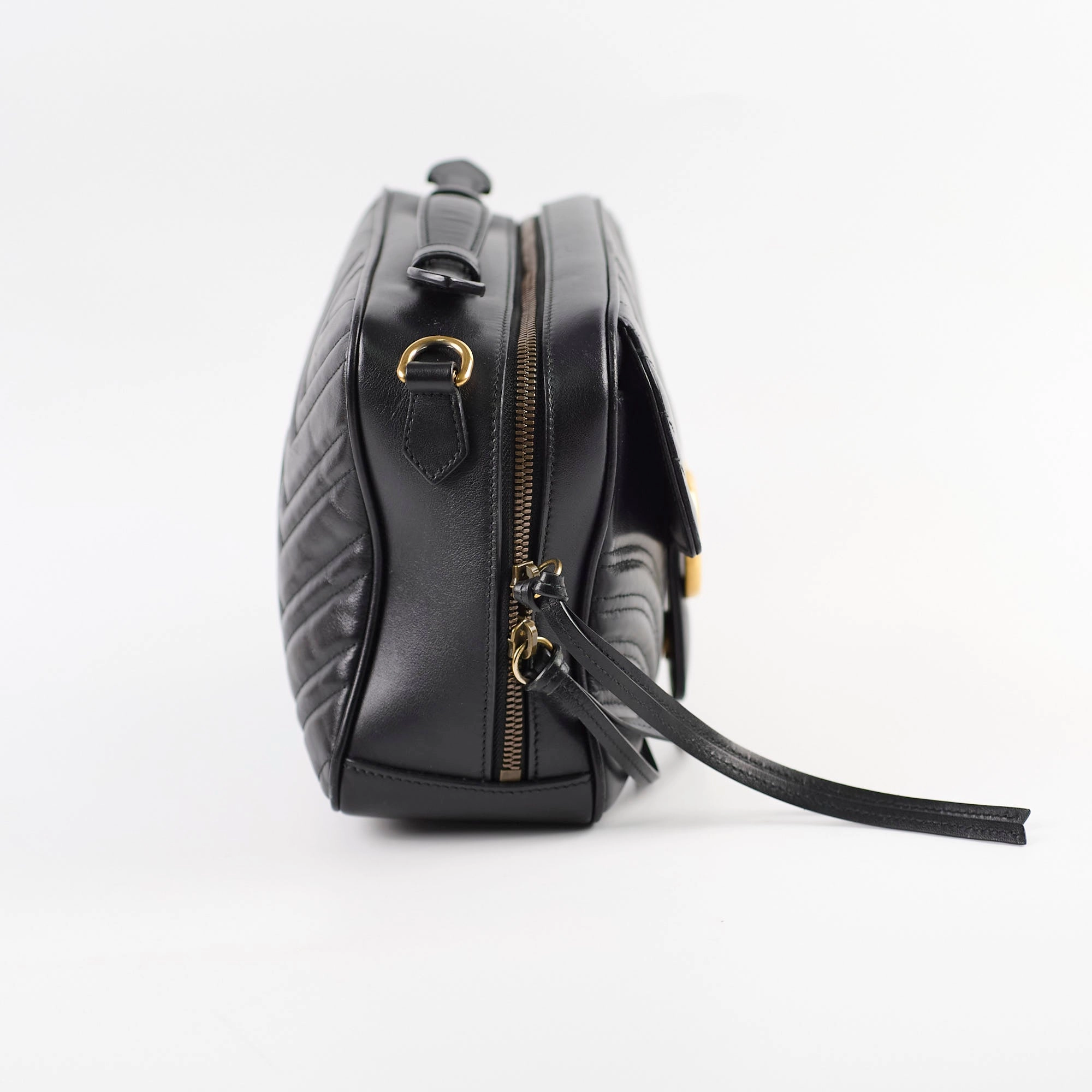 Gucci Small Marmont Camera Bag Top Handle Bag
