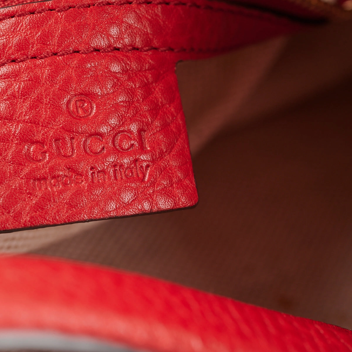 Gucci Soho Boston Red Top Handle Bag
