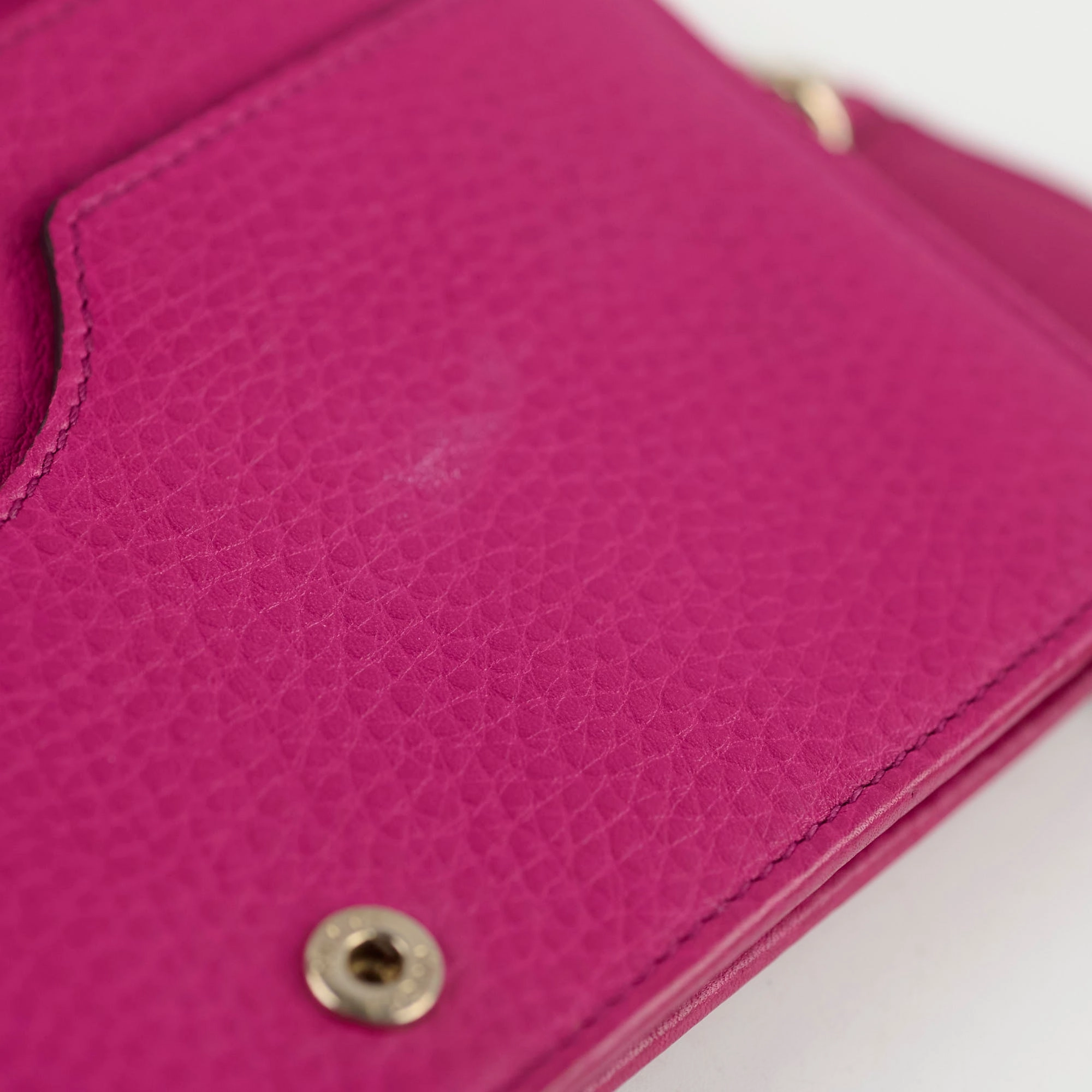 Gucci Soho Wallet on Chain Purple Bag