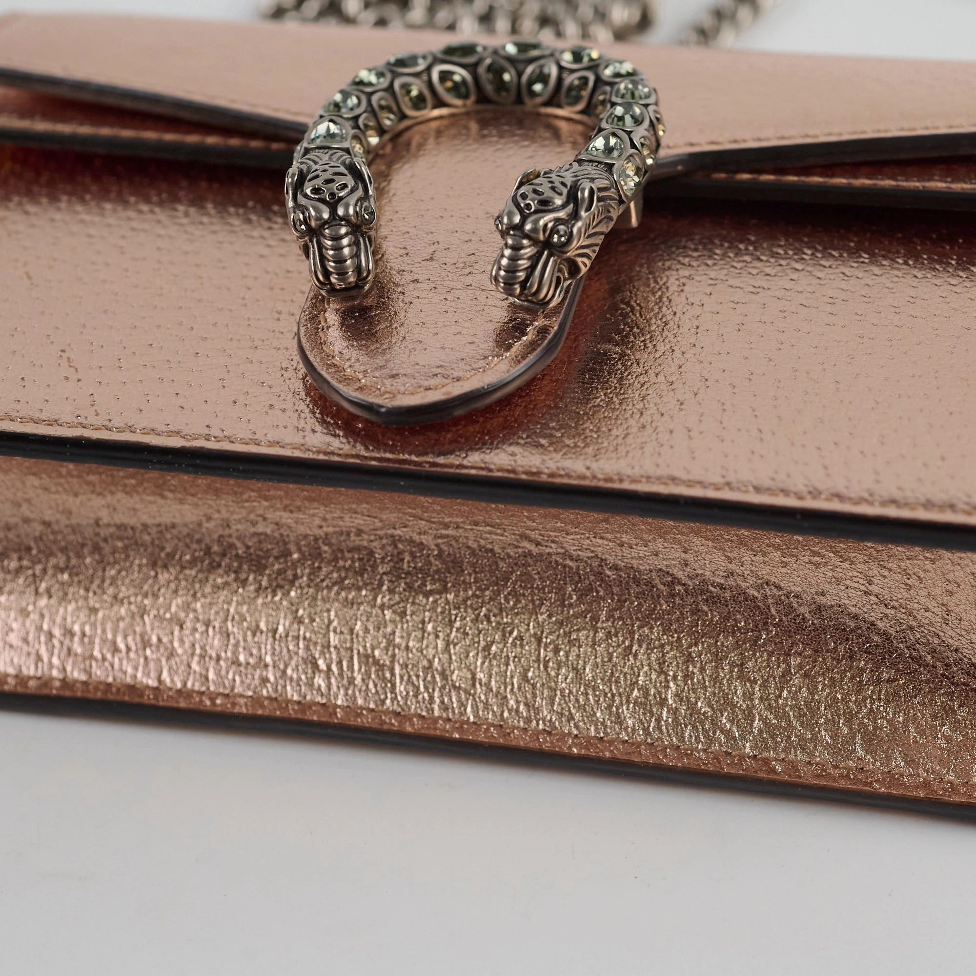 Gucci Super Mini Dionysus Metallic Cross Body Bag