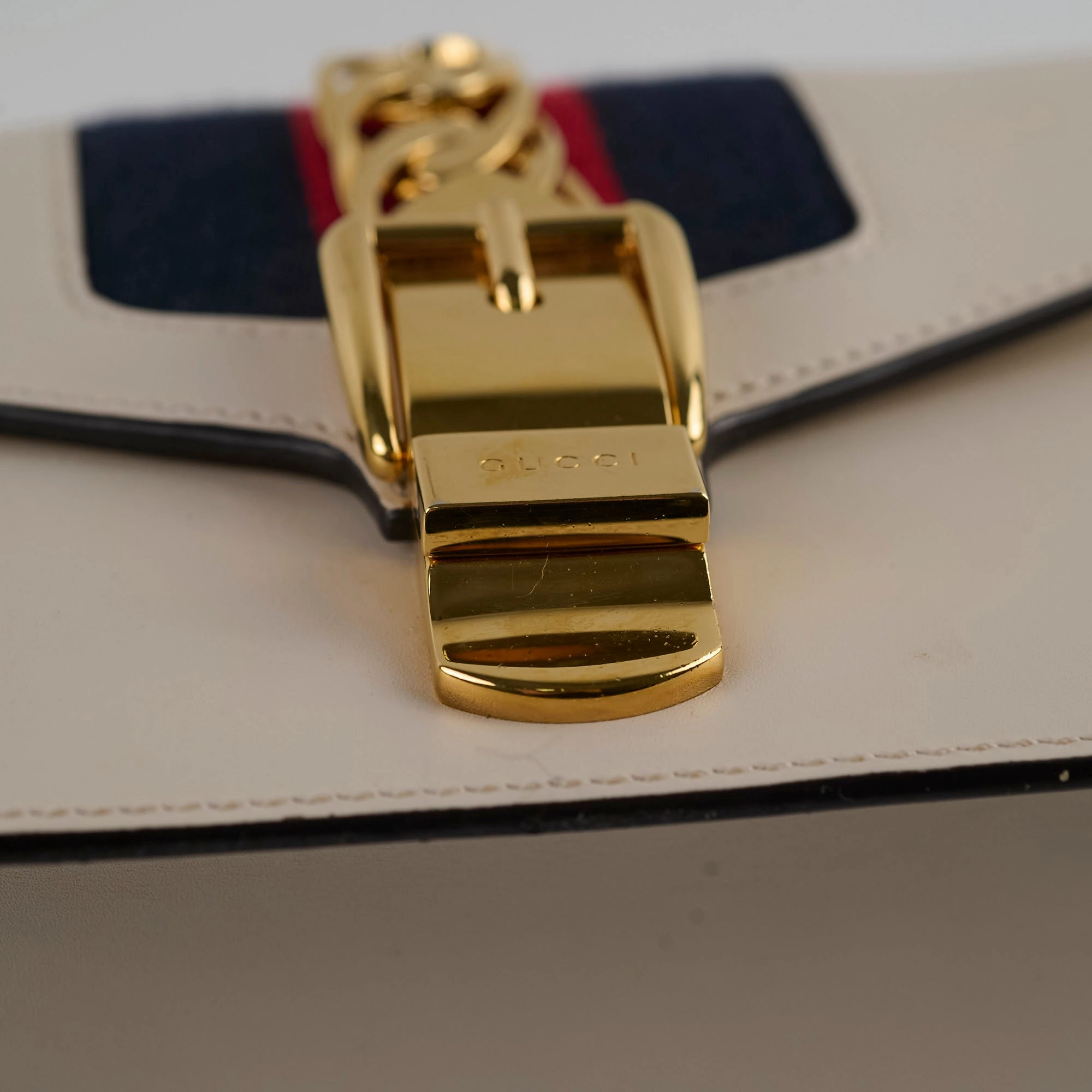 Gucci Sylvie Small Chain Bag White/Ivory