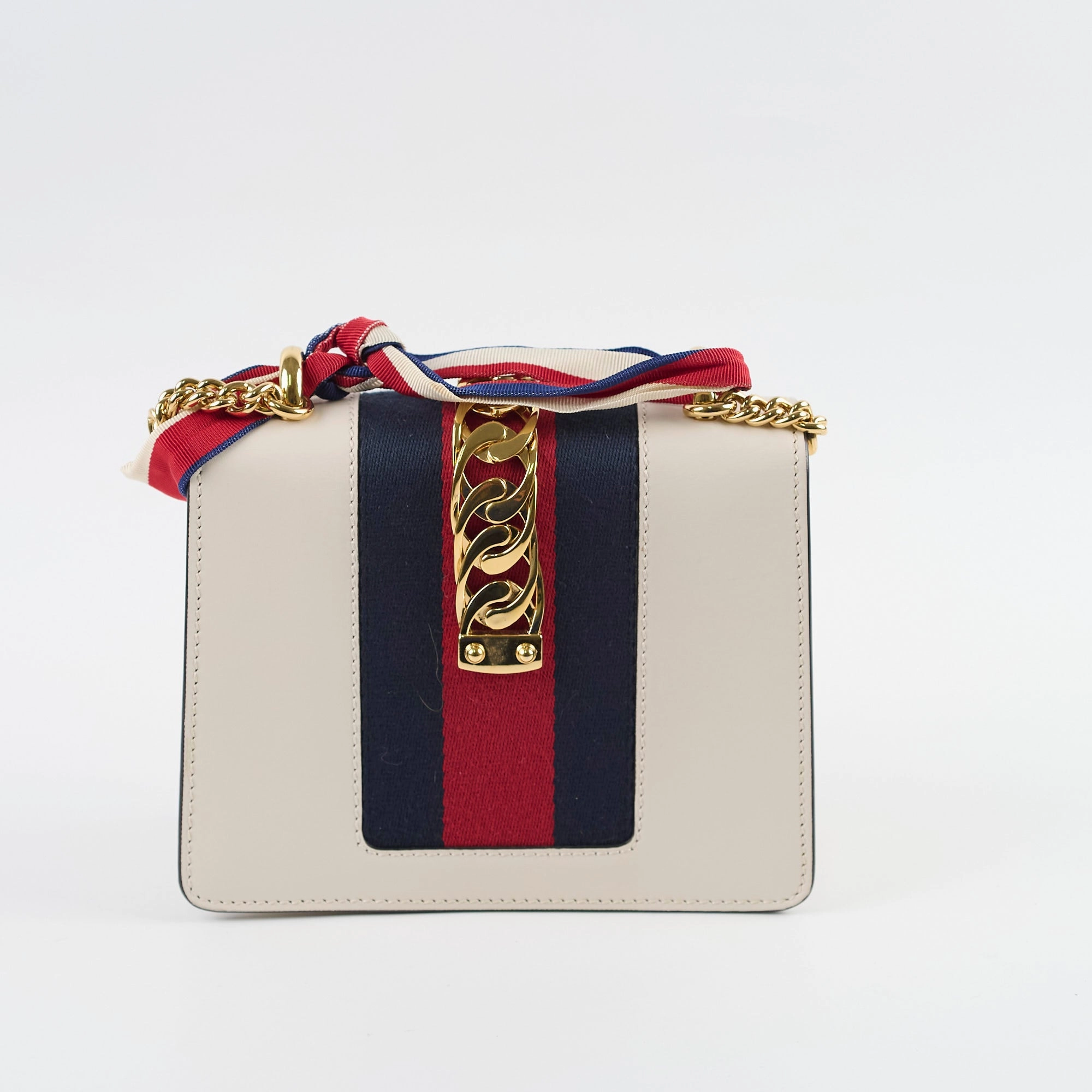 Gucci Sylvie Small Chain Bag White/Ivory