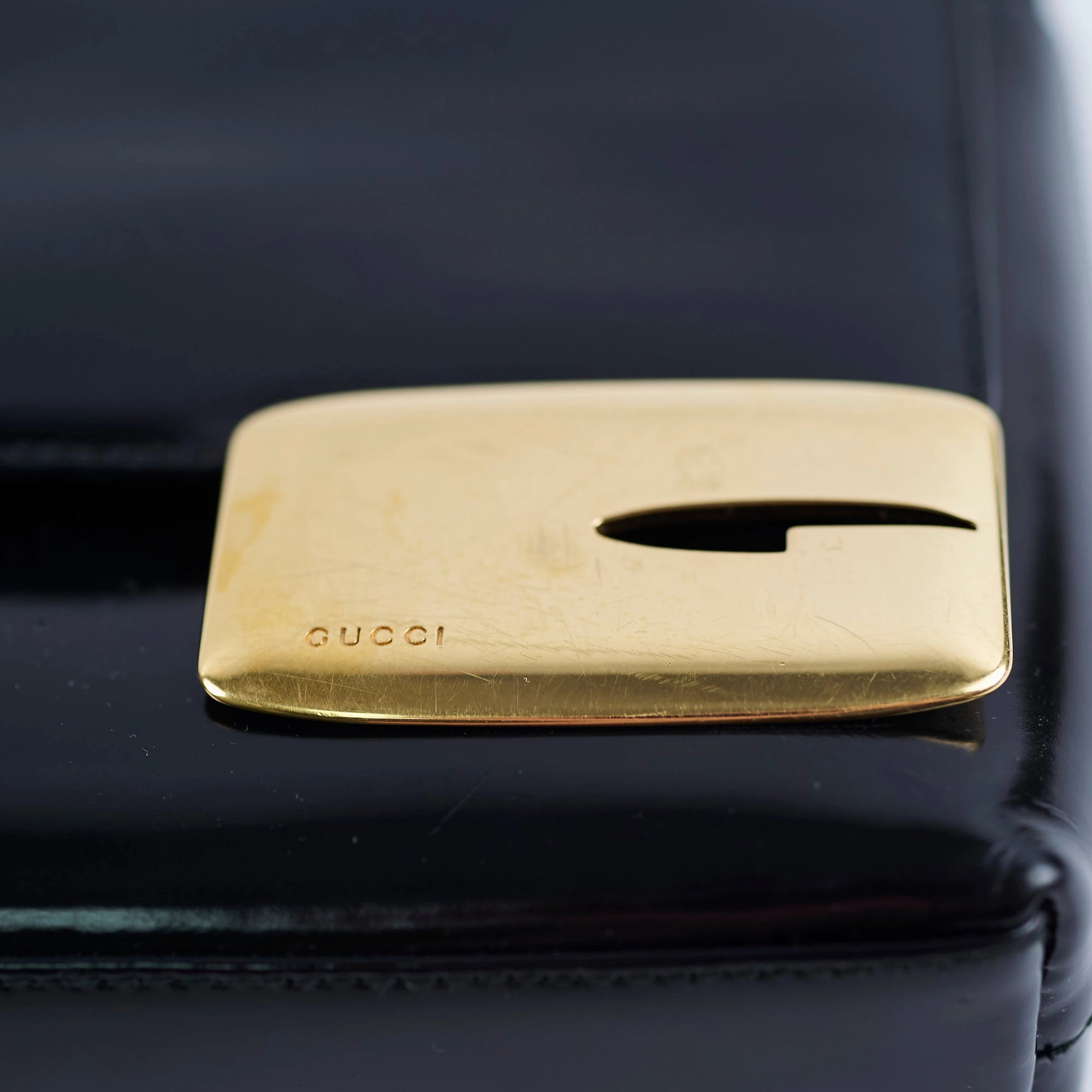 Gucci Vintage Shoulder Bag Black