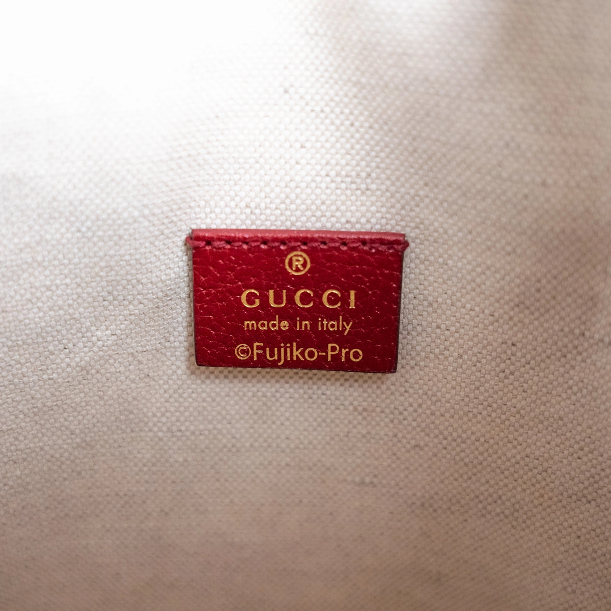 Gucci x Doraemon Bucket Bag Red