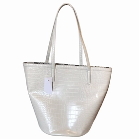 Handbag By Ann Taylor In Beige, Size:Medium