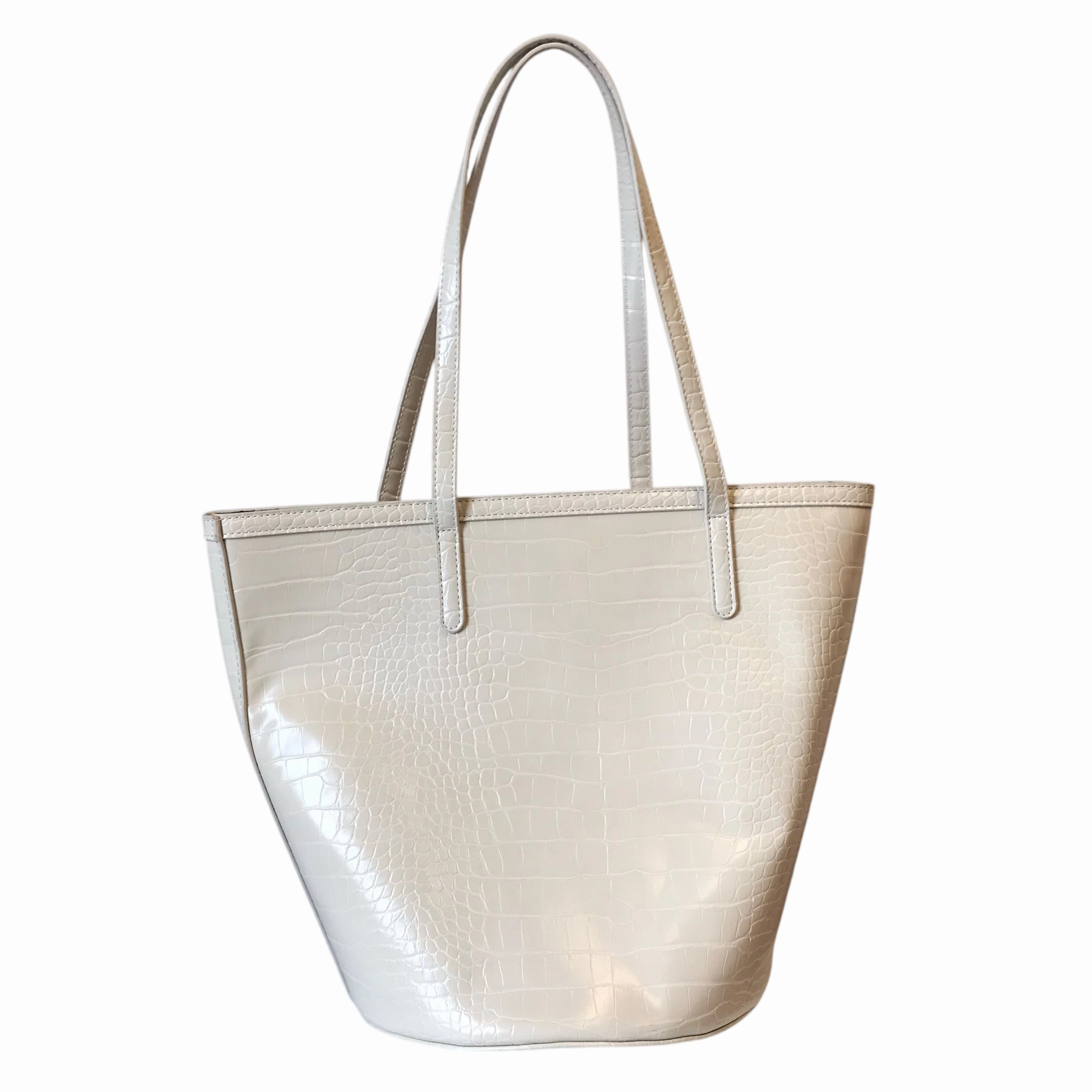 Handbag By Ann Taylor In Beige, Size:Medium