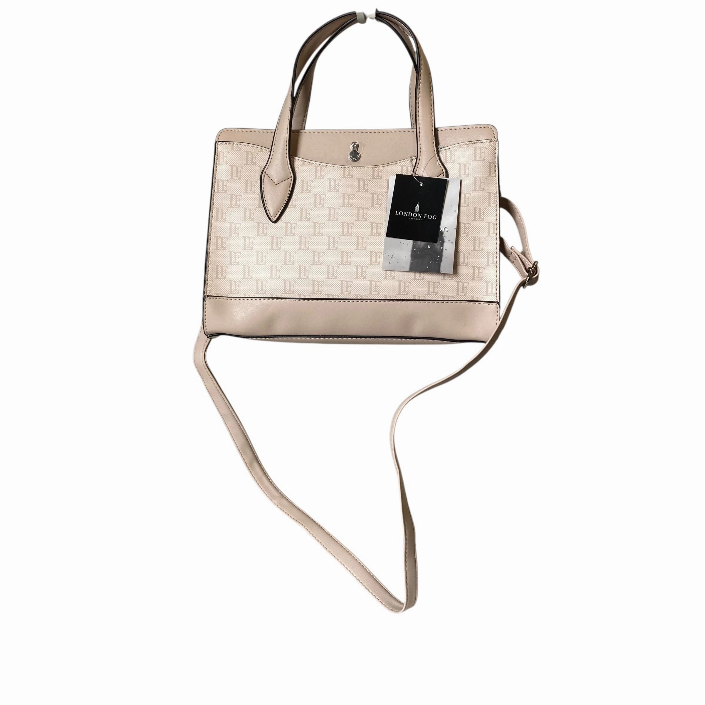 Handbag By London Fog In Tan, Size:Medium