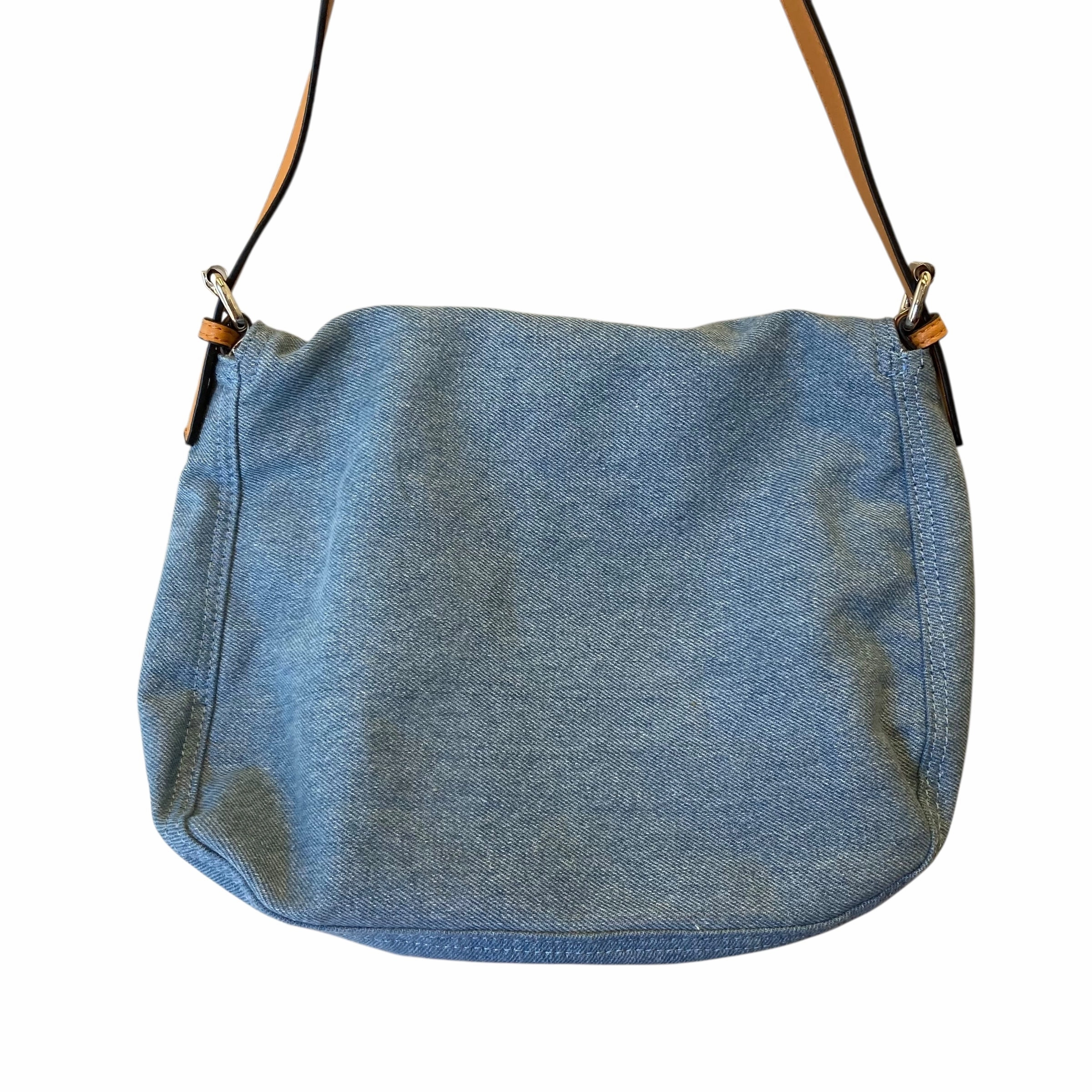 Handbag By Simply Noelle In Blue Denim, Size:Medium