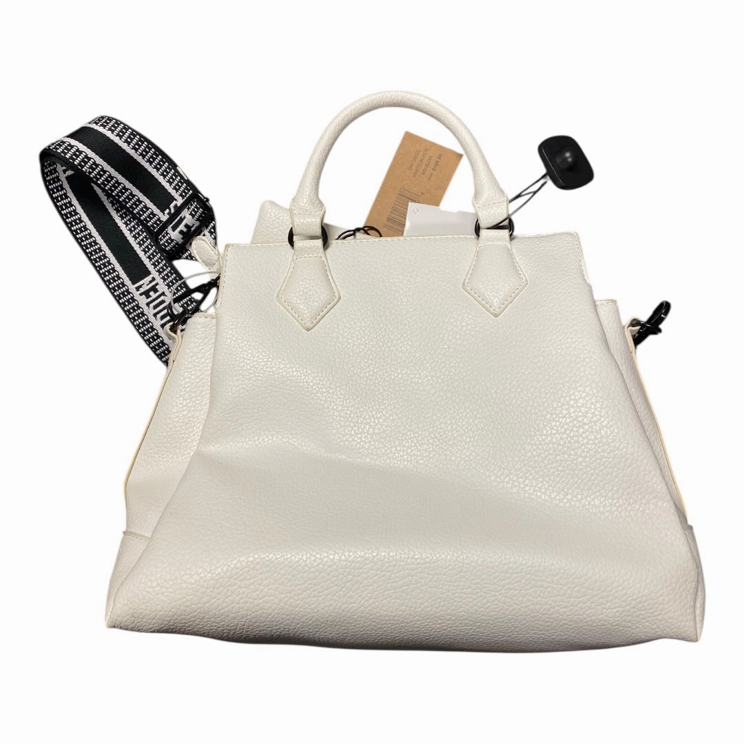 Handbag By Steve Madden In Black & White, Size:Medium