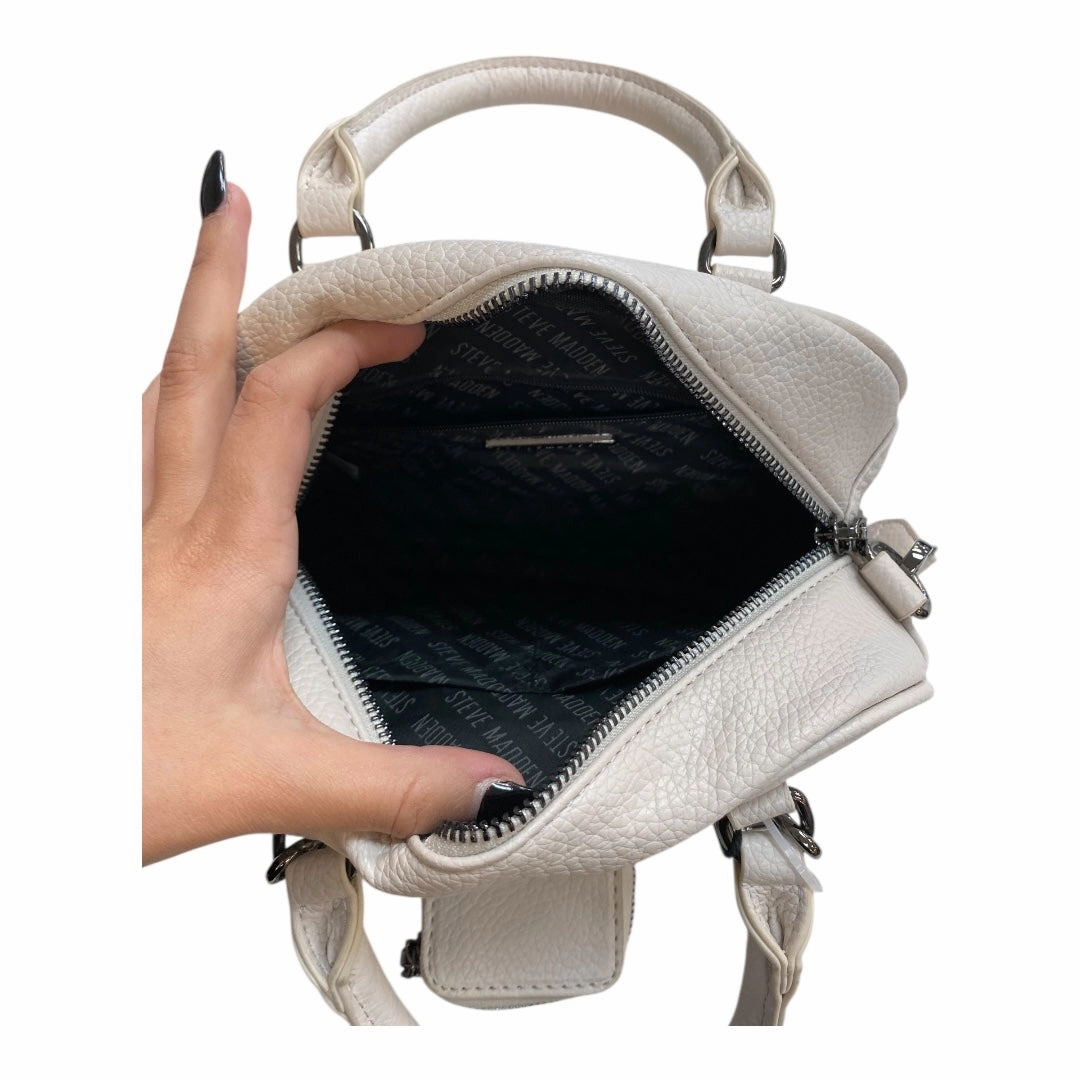 Handbag By Steve Madden In Cream, Size:Small