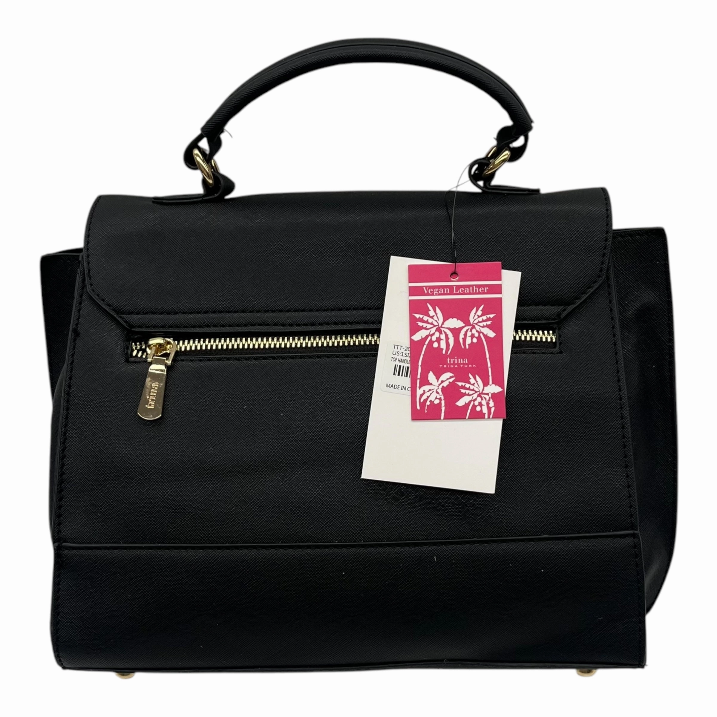 Handbag By Trina Turk In Black, Size:Medium