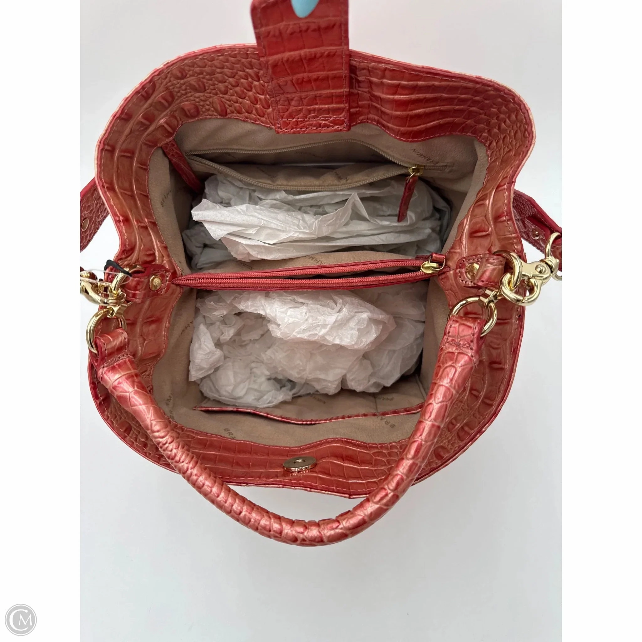 Handbag Designer By Brahmin, Size: Medium