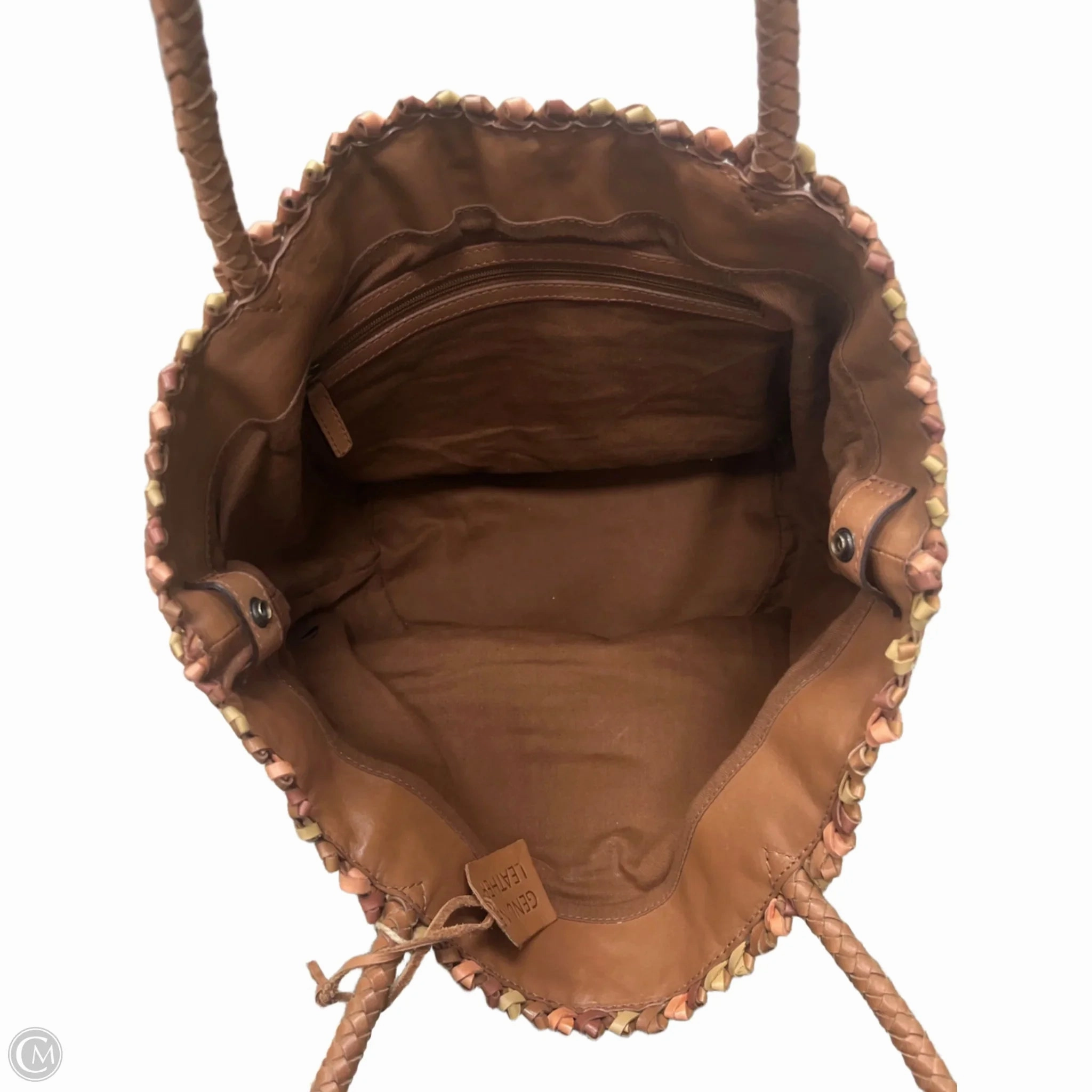 Handbag Leather By Clothes Mentor, Size: Medium