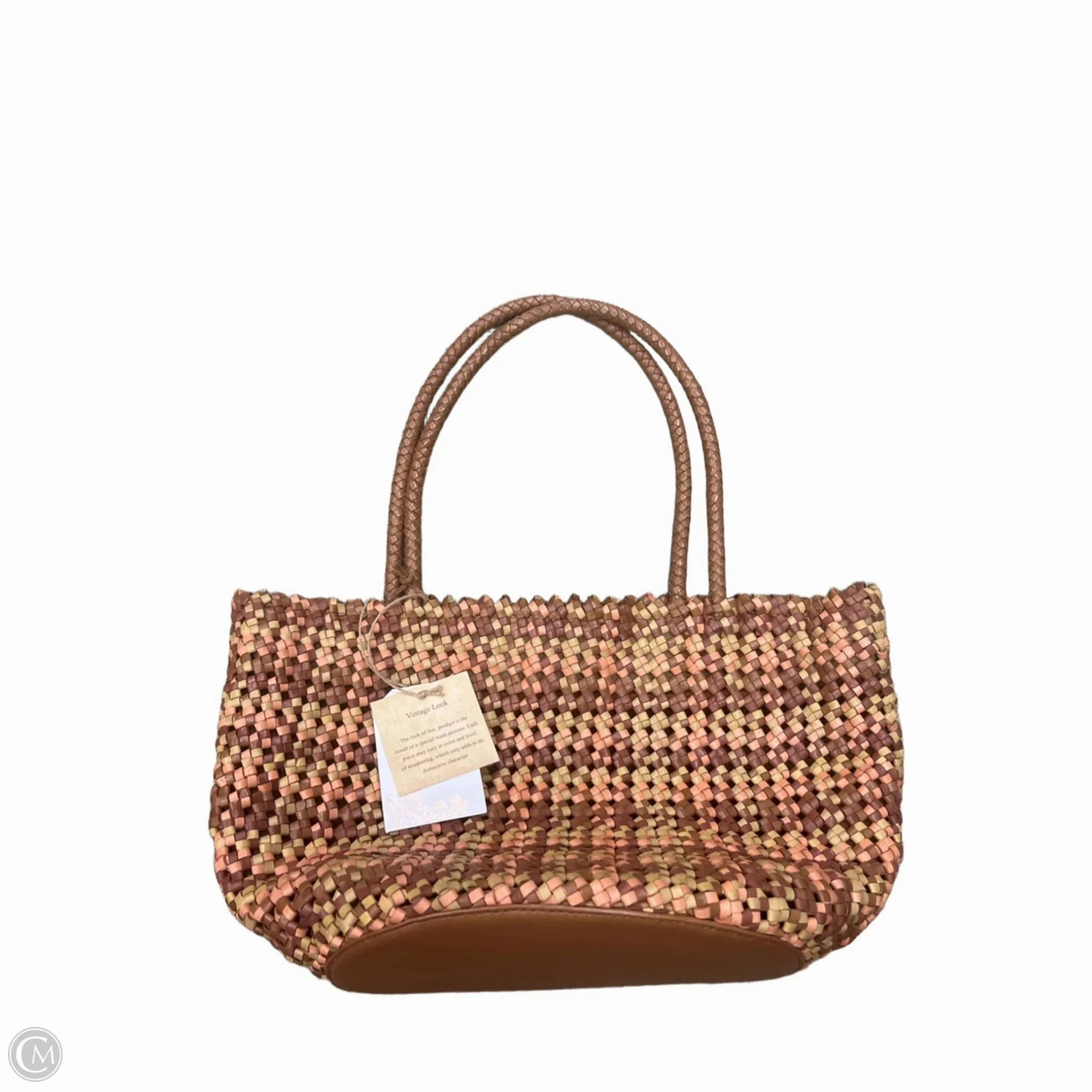Handbag Leather By Clothes Mentor, Size: Medium