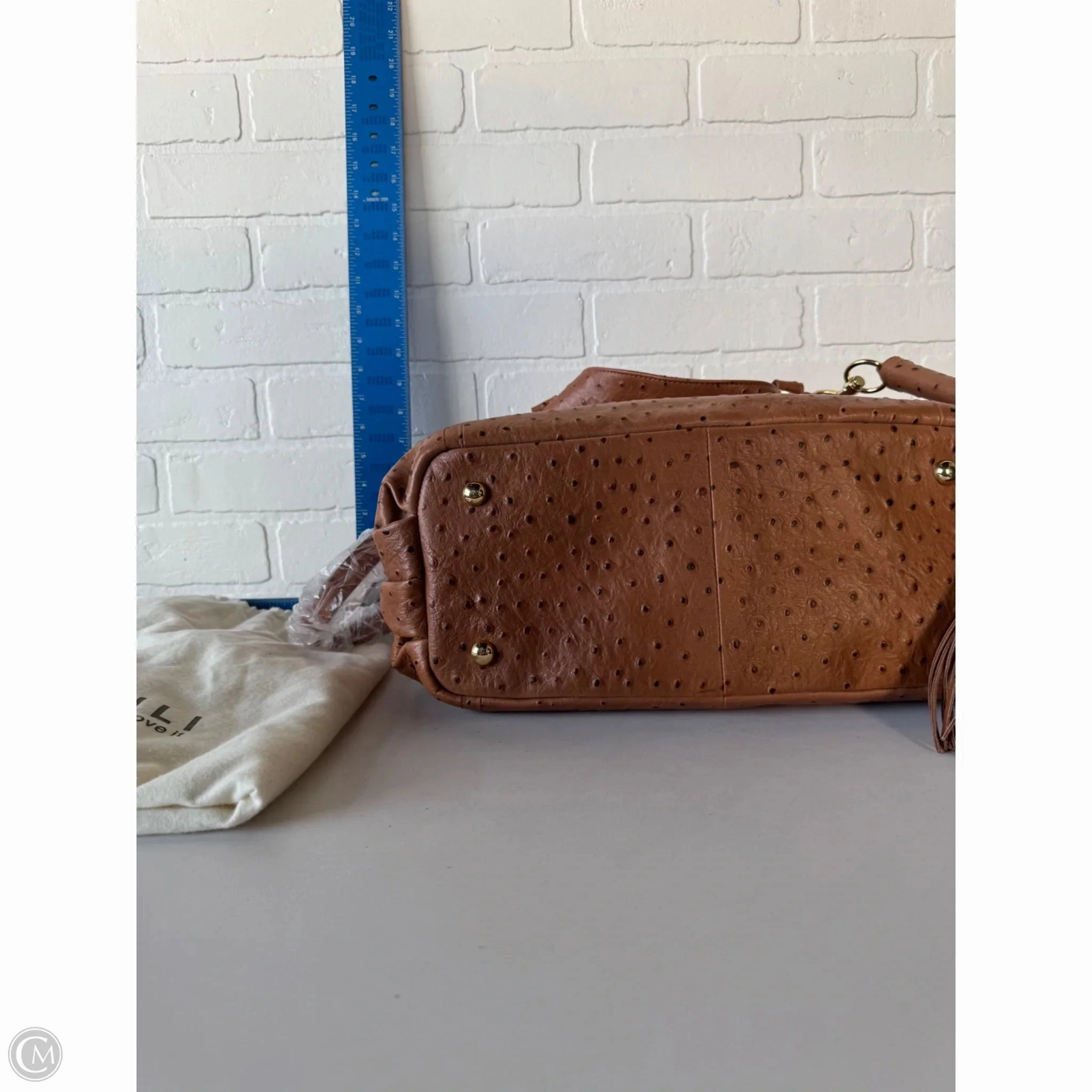 Handbag Leather By Cmc, Size: Large