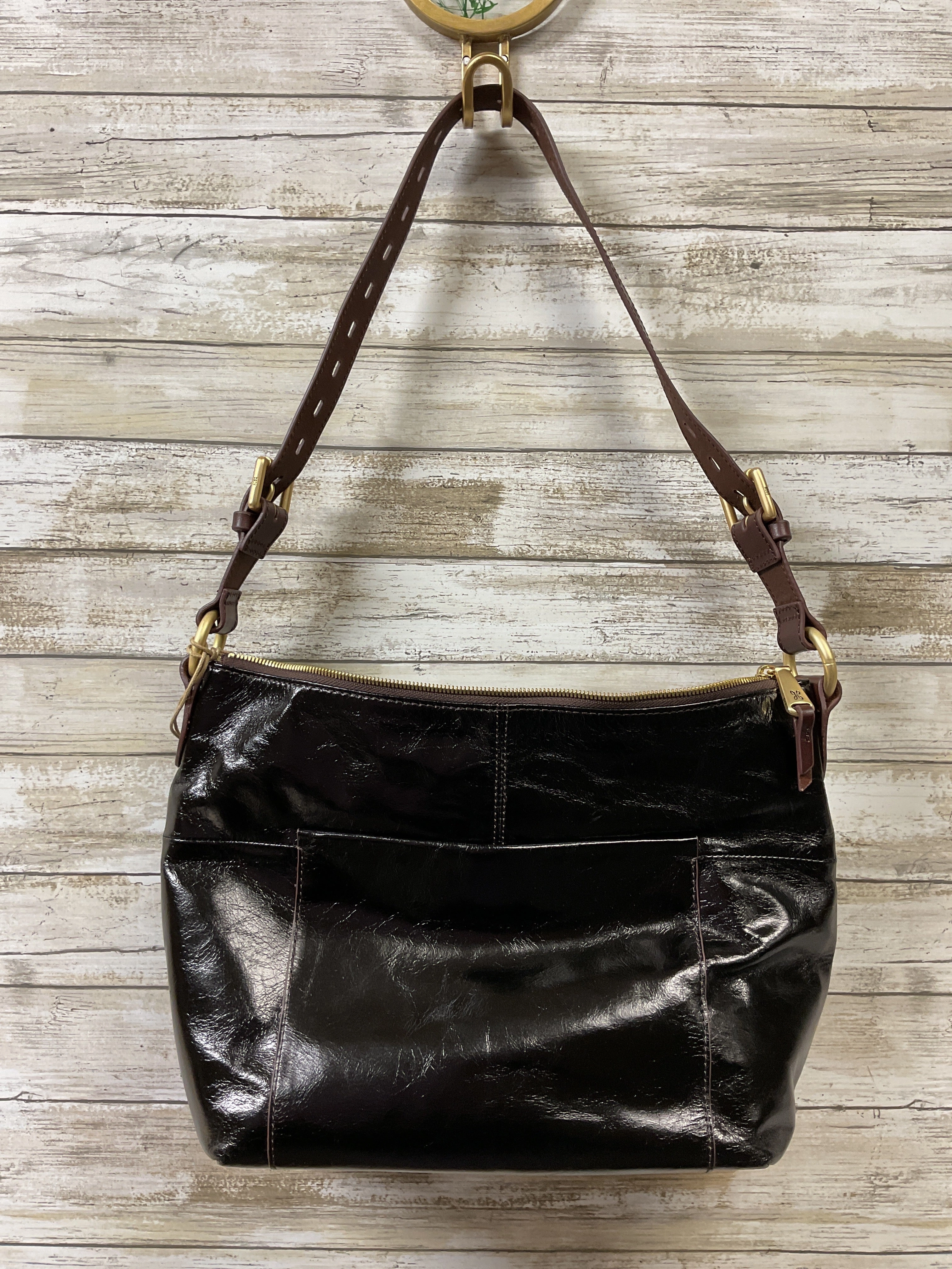 Handbag Leather By Hobo Intl In Brown, Size:Medium