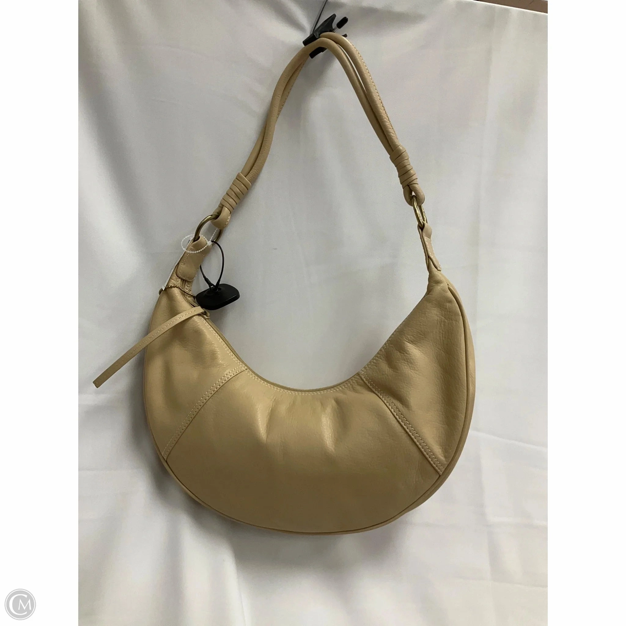 Handbag Leather By Valerie Stevens, Size: Medium