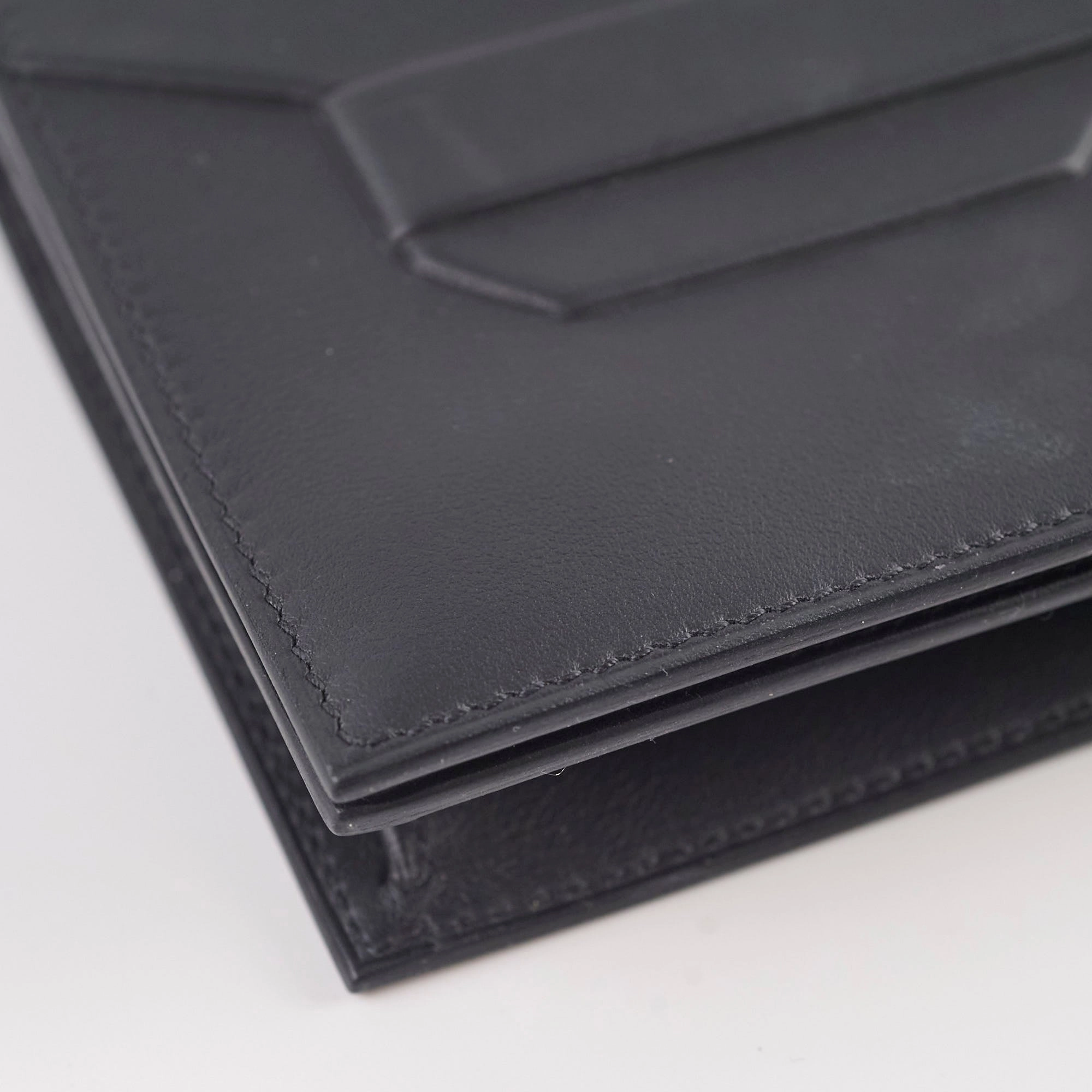 Hermes 29 Birkin Shadow Cut Clutch Noir B Stamp