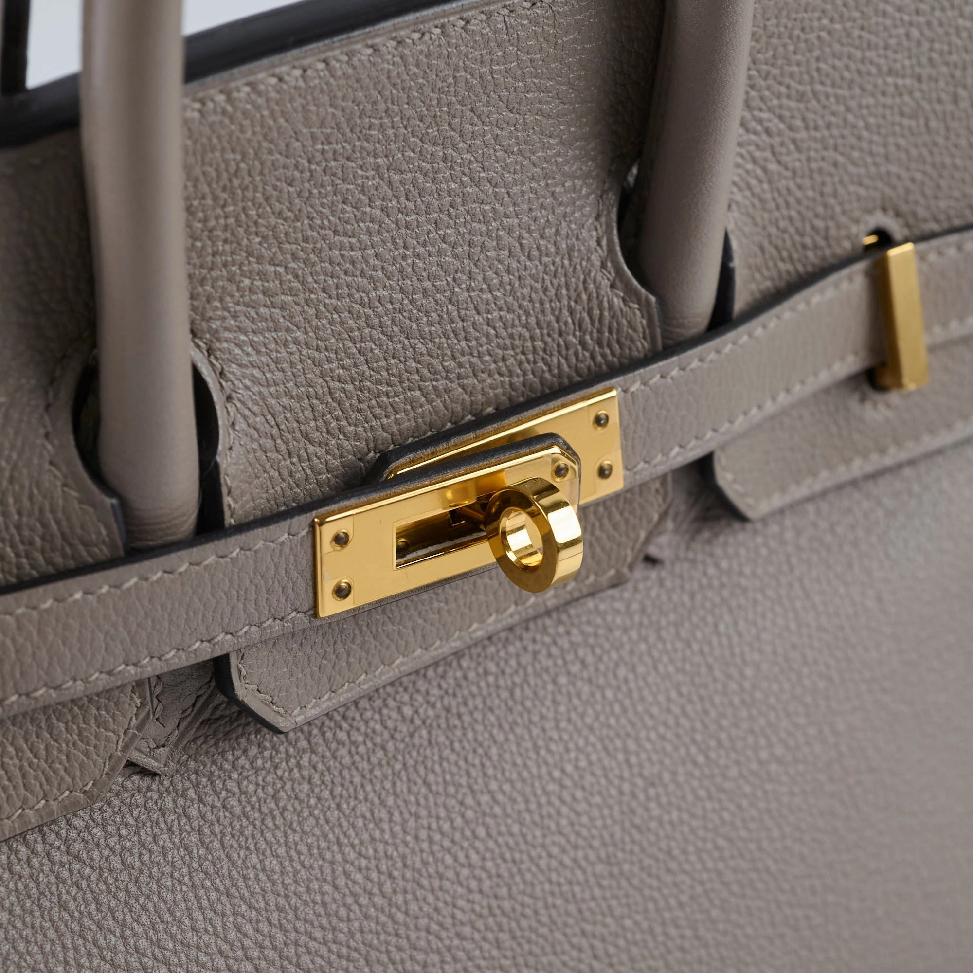 Hermes Birkin 25 Gris Ashphalt Novillo Stamp Y