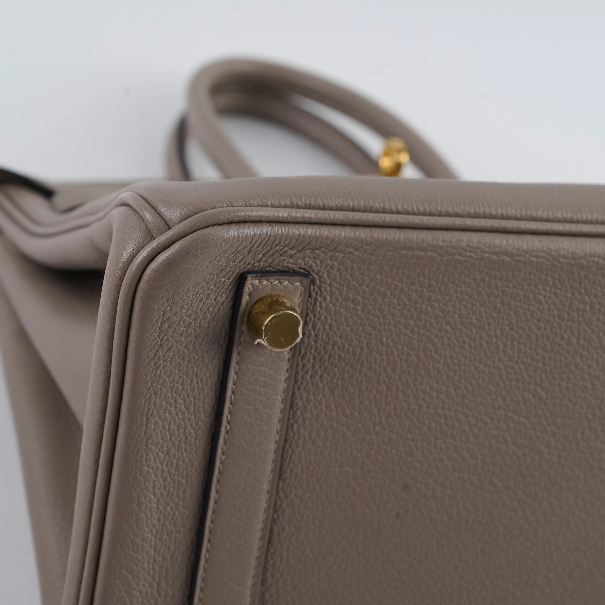 Hermes Birkin 25 Gris Ashphalt Novillo Stamp Y