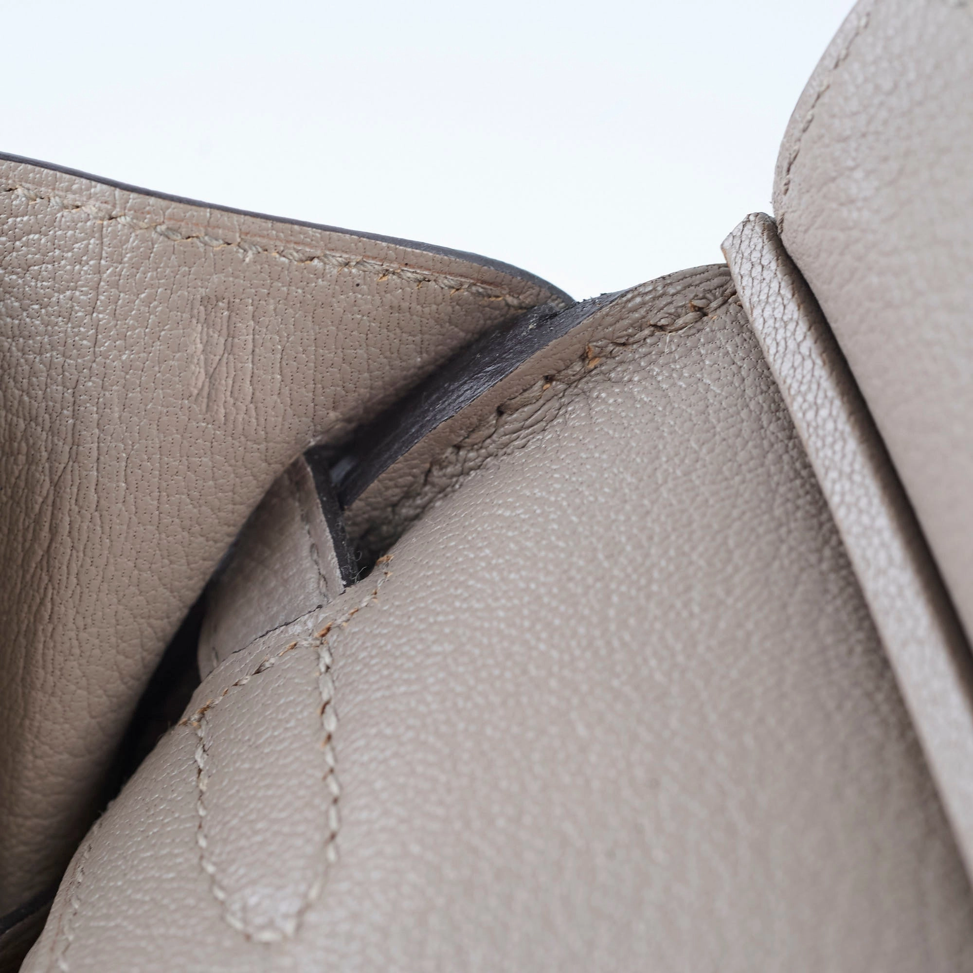 Hermes Birkin 25 Gris Ashphalt Novillo Stamp Y