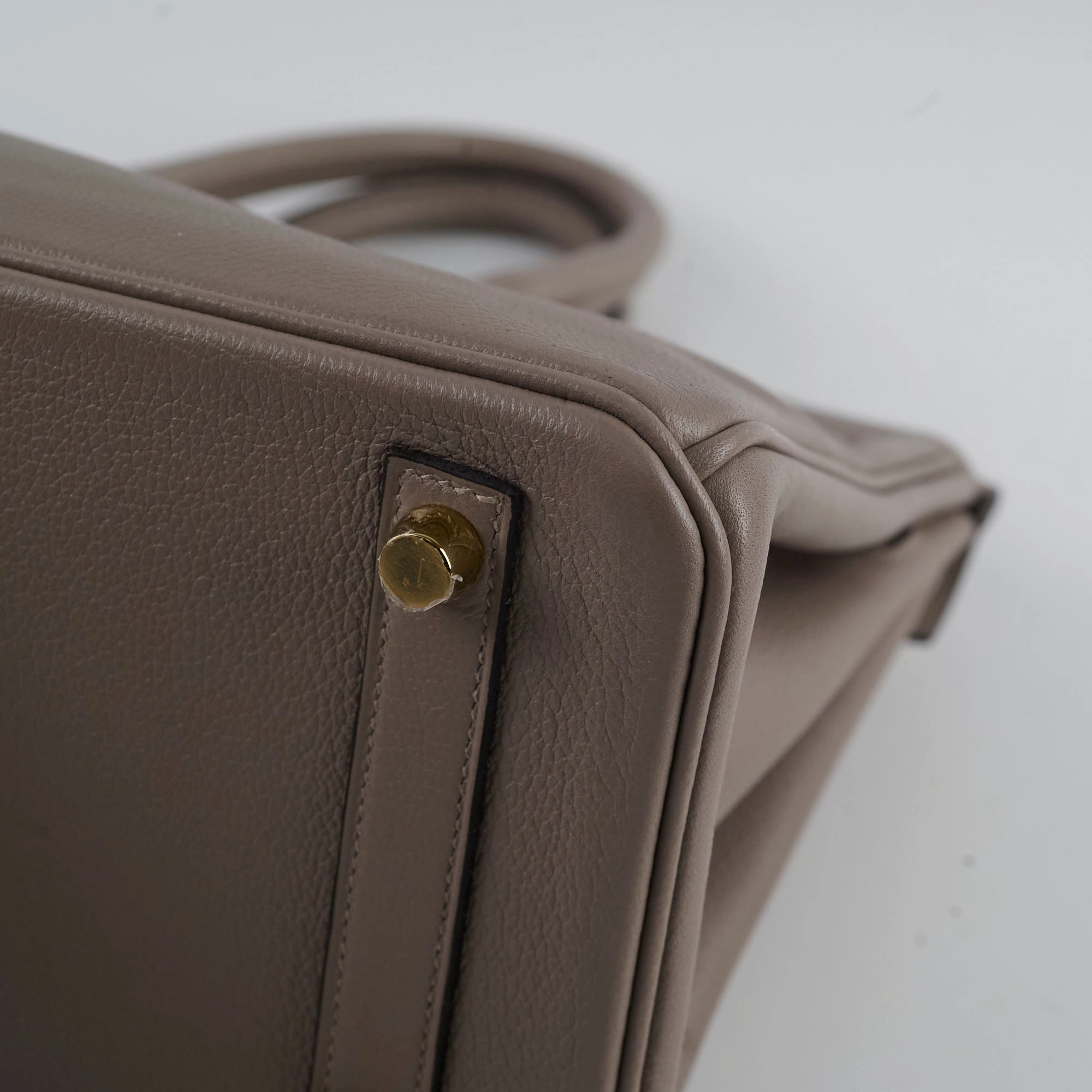 Hermes Birkin 25 Gris Ashphalt Novillo Stamp Y