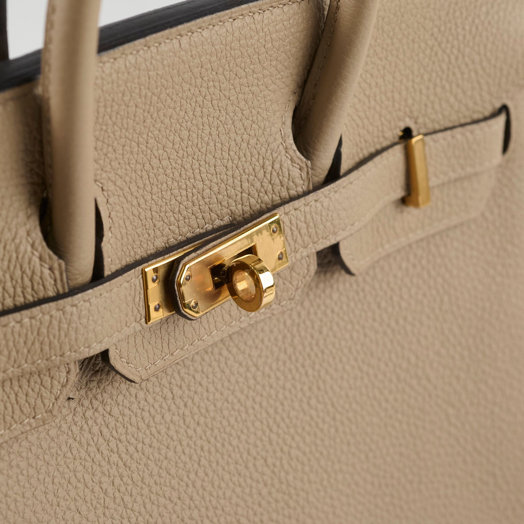 Hermes Birkin 25 Gris Tourterelle Togo C Stamp