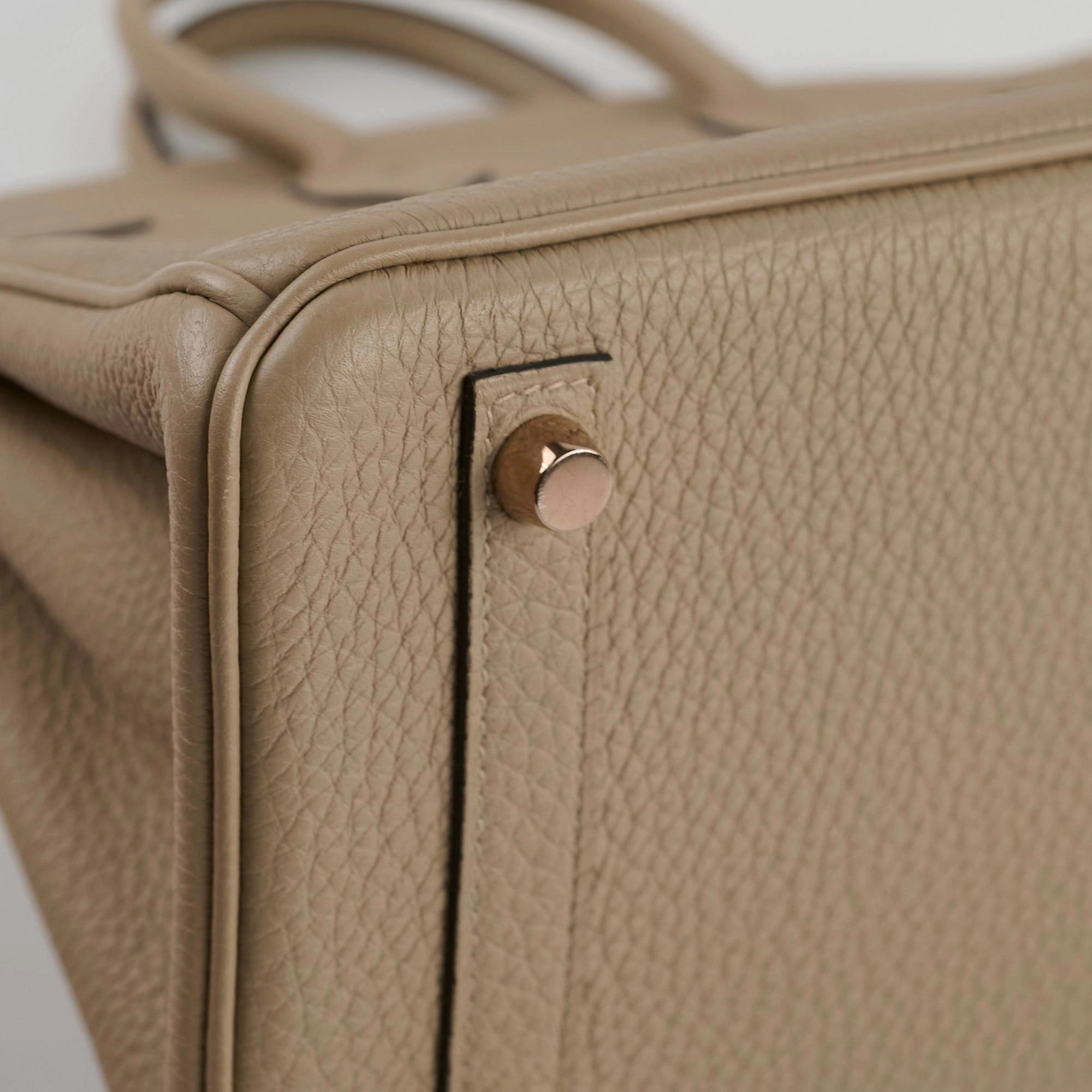 Hermes Birkin 25 Gris Tourterelle Togo C Stamp