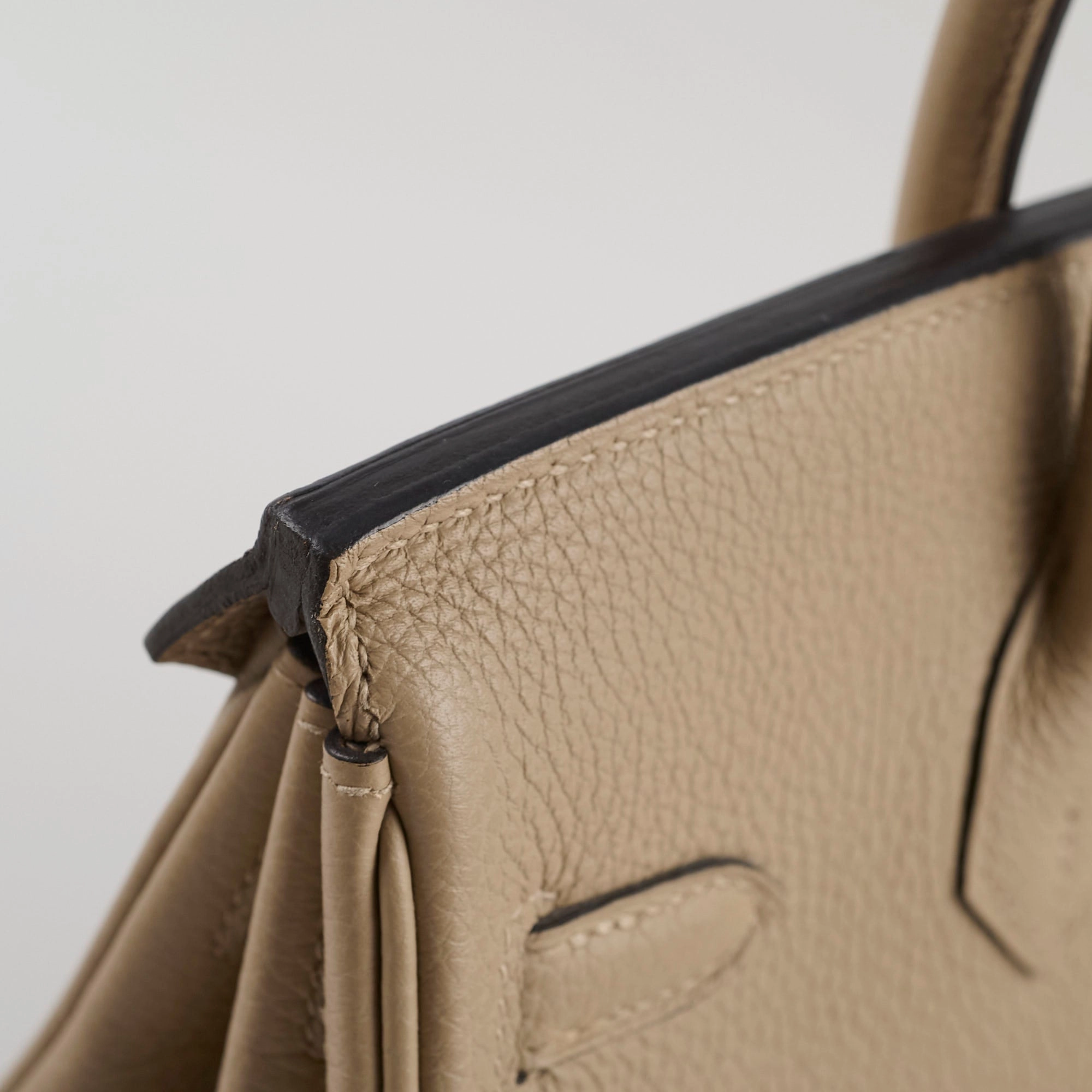 Hermes Birkin 25 Gris Tourterelle Togo C Stamp