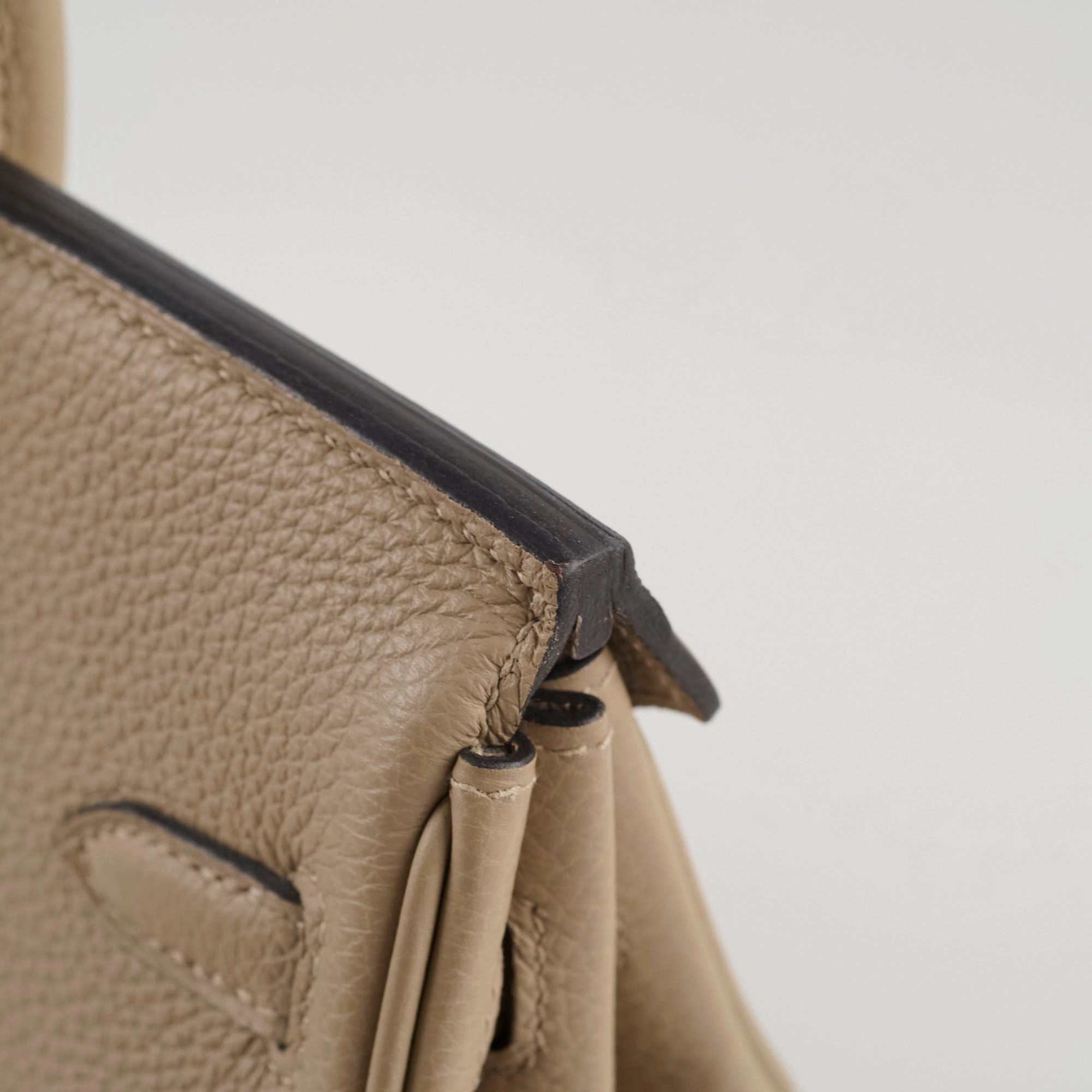 Hermes Birkin 25 Gris Tourterelle Togo C Stamp