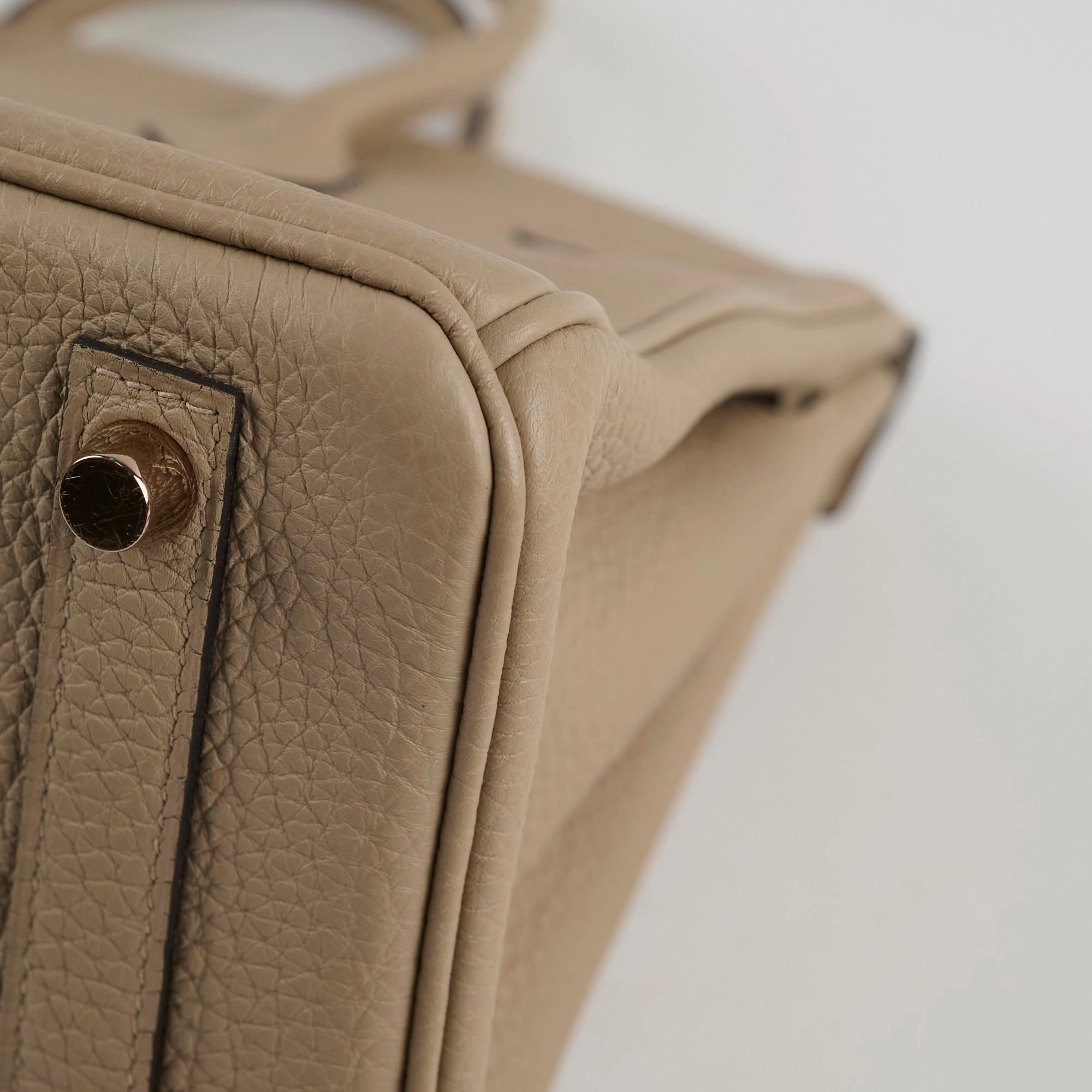 Hermes Birkin 25 Gris Tourterelle Togo C Stamp