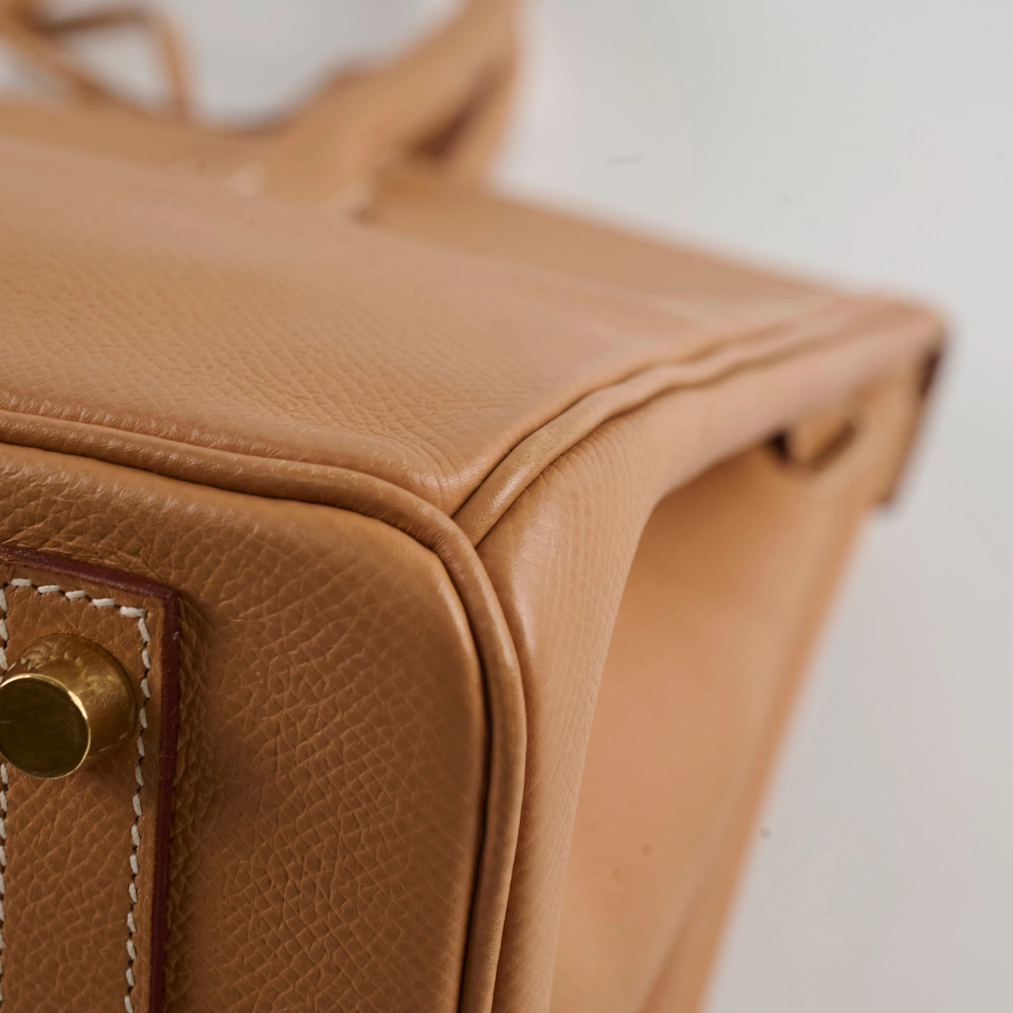Hermes Birkin 30 Courchevel E Square Stamp Natural 2001