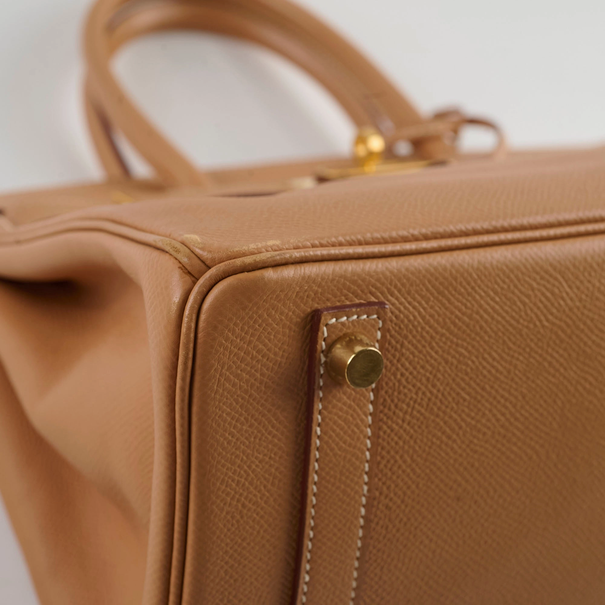 Hermes Birkin 30 Courchevel E Square Stamp Natural 2001