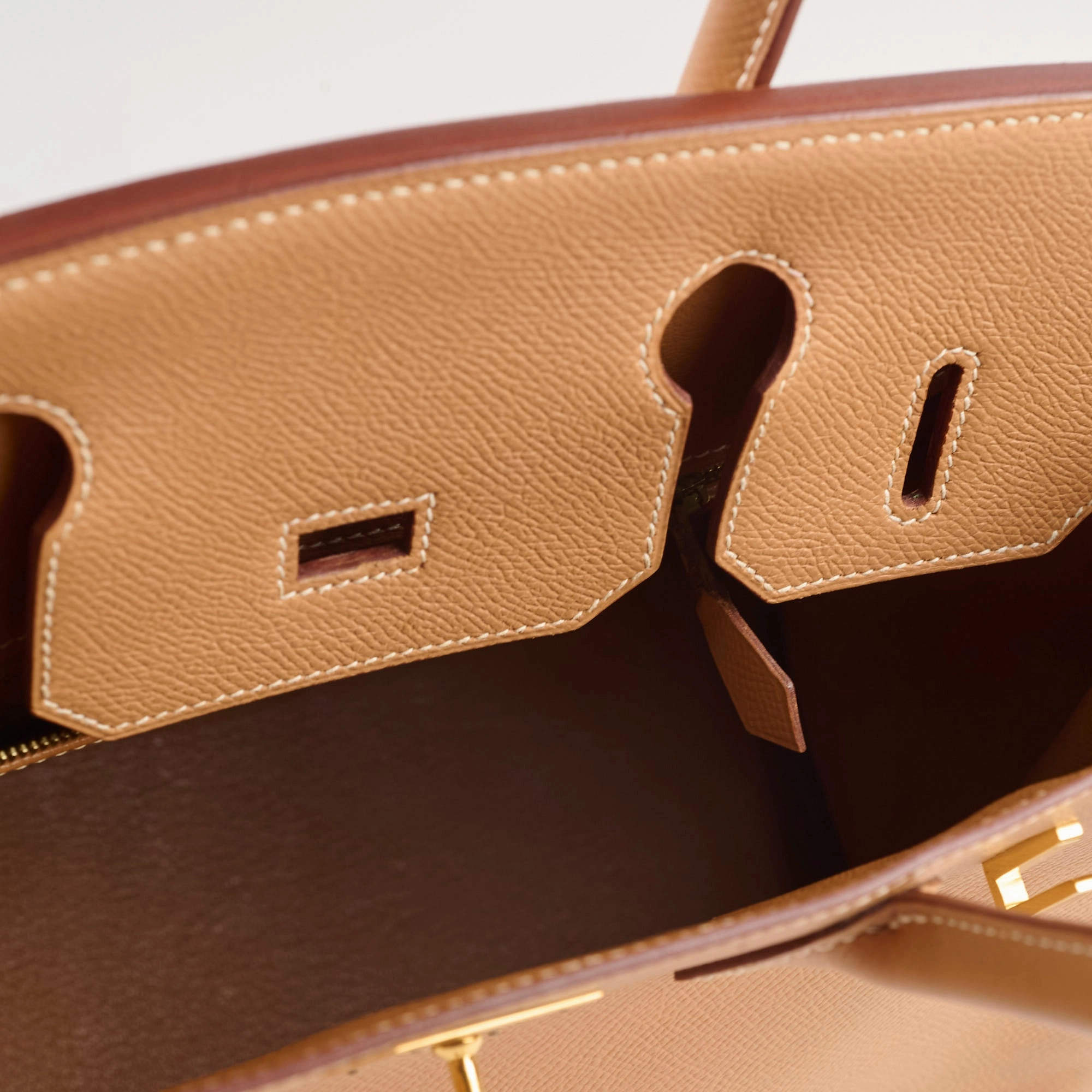 Hermes Birkin 30 Courchevel E Square Stamp Natural 2001