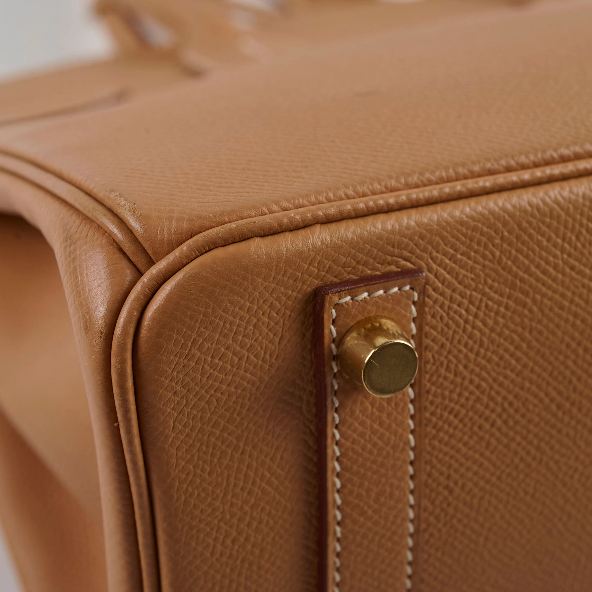 Hermes Birkin 30 Courchevel E Square Stamp Natural 2001